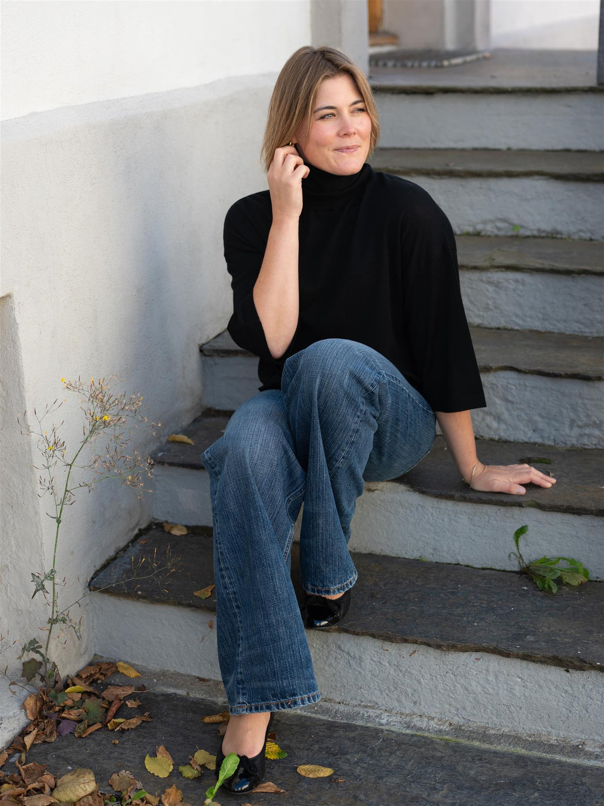 Tia Merino Knit Black