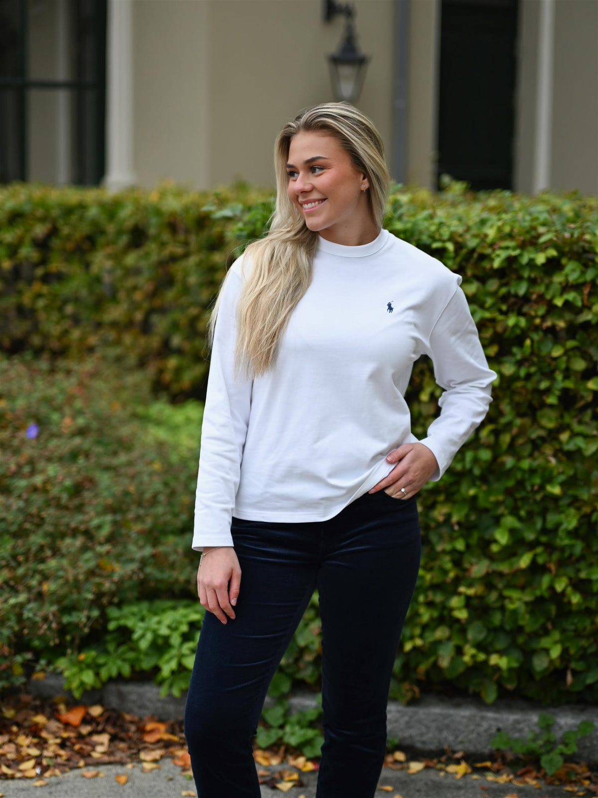 Cotton Jersey Long-Sleeve T-Shirt White