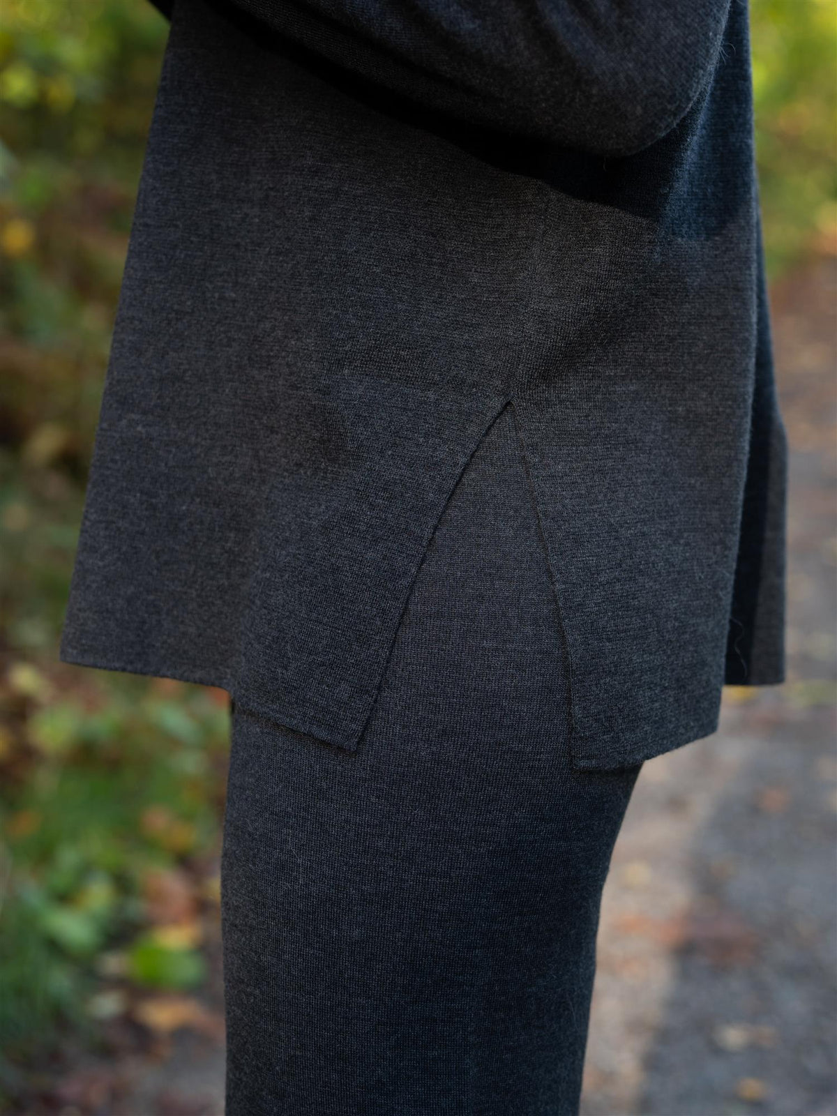 Fernanda Merino Sweater Dark Grey Melange