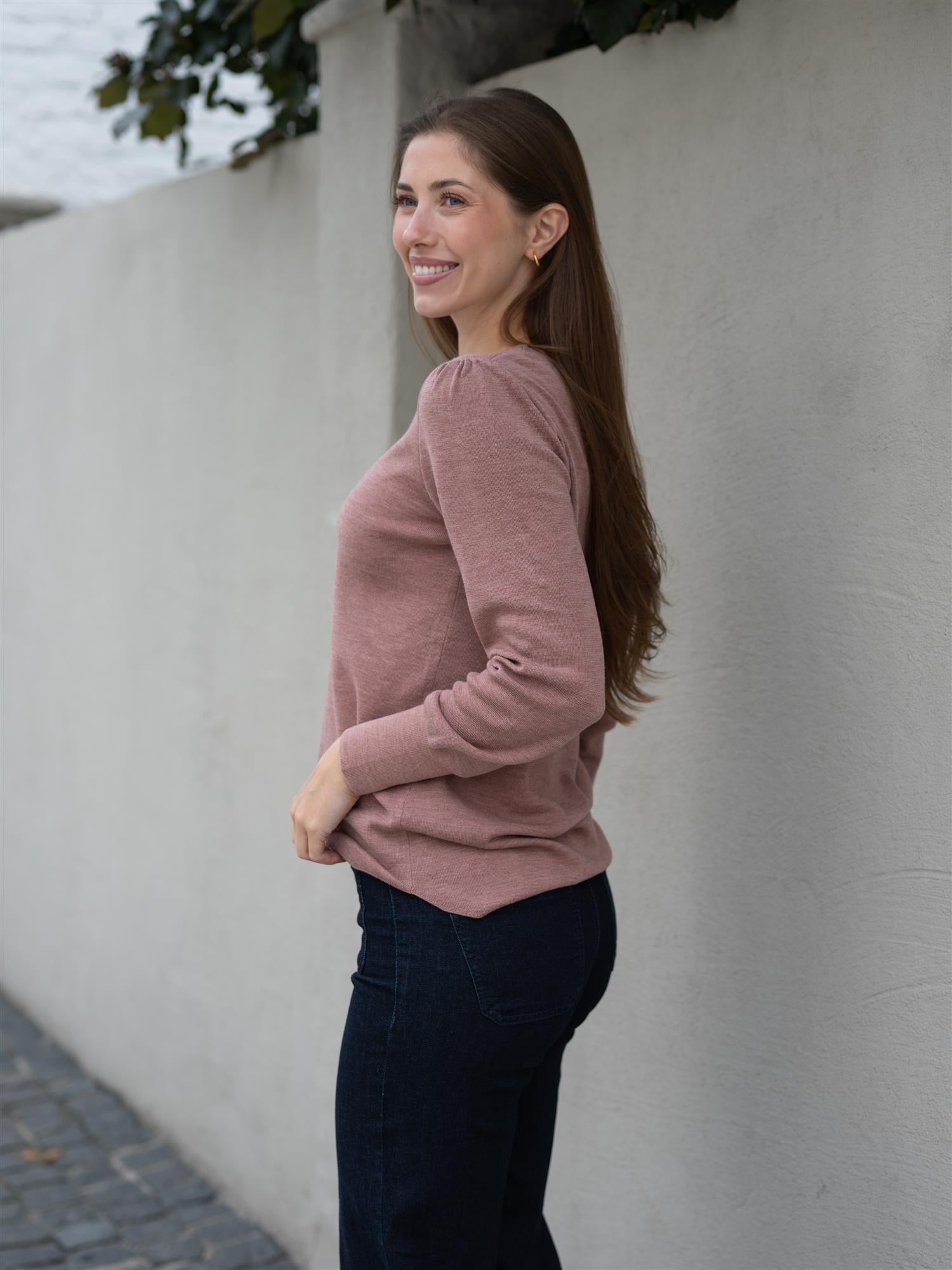 Mela Sweater Ash Rose Melange
