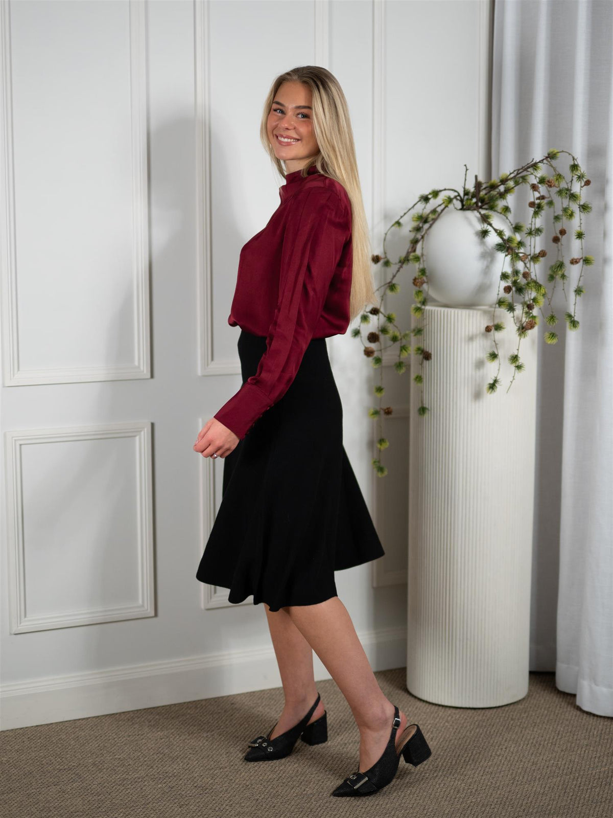 Darja Merino Skirt Black