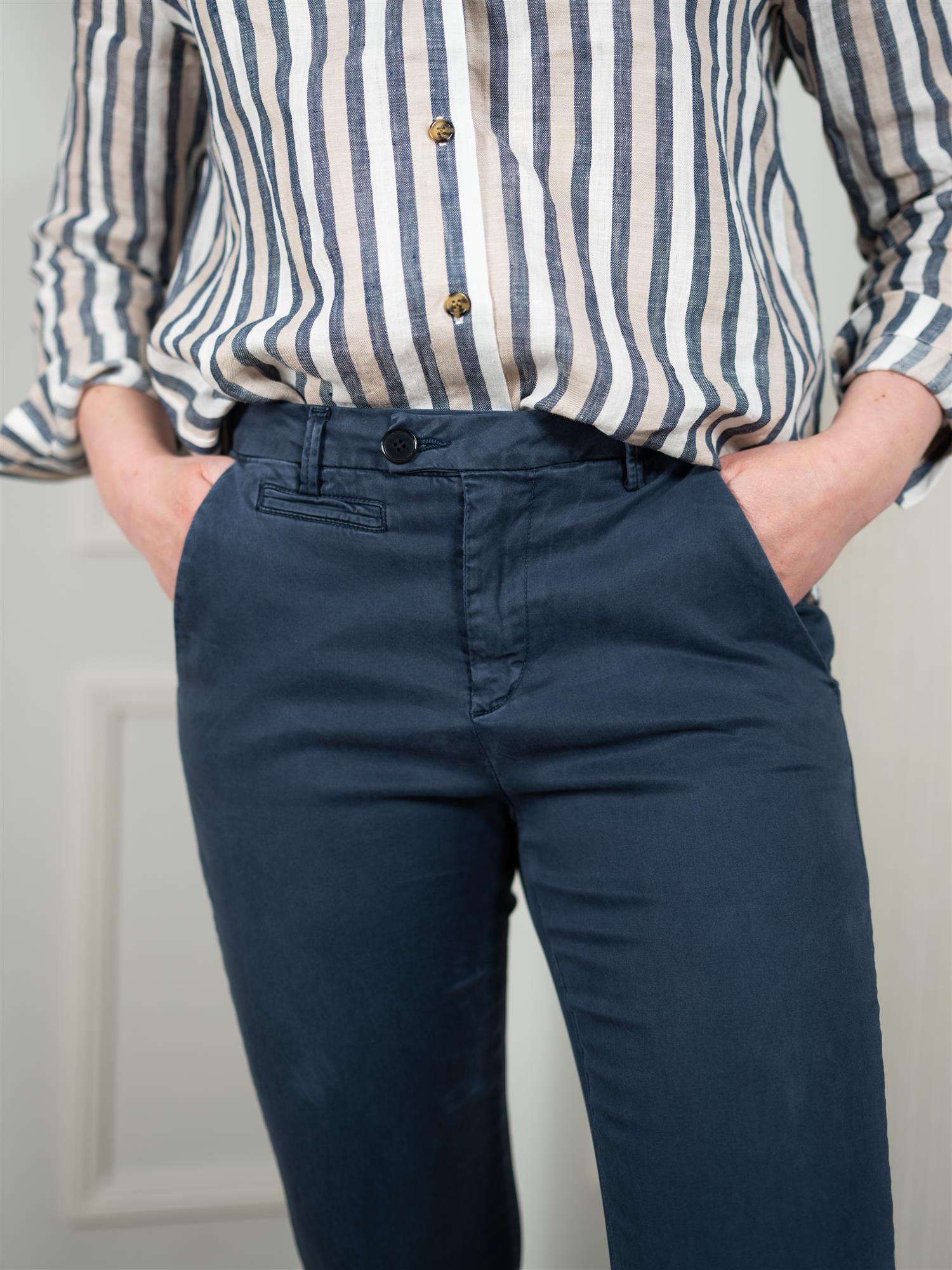 Pieszak Anika Support Cropped Chino Navy
