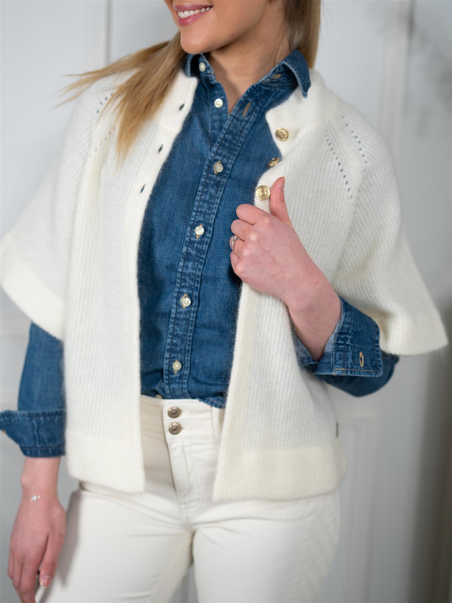 Busnel Vilanie Cardigan Ecru