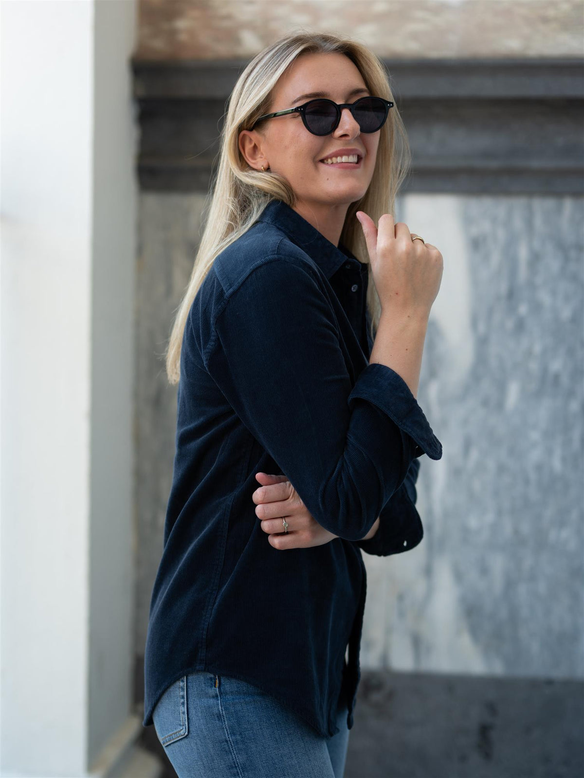 Woven Sport Shirt Navy