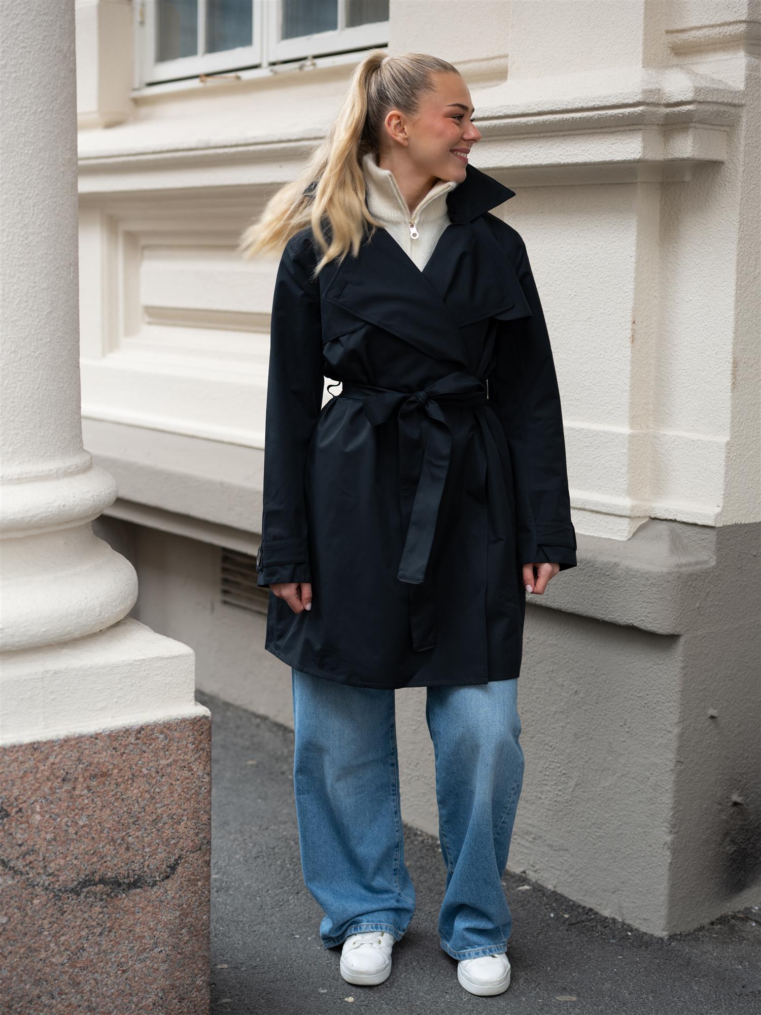 Ella&il Belinda Chunky High Neck Bright White