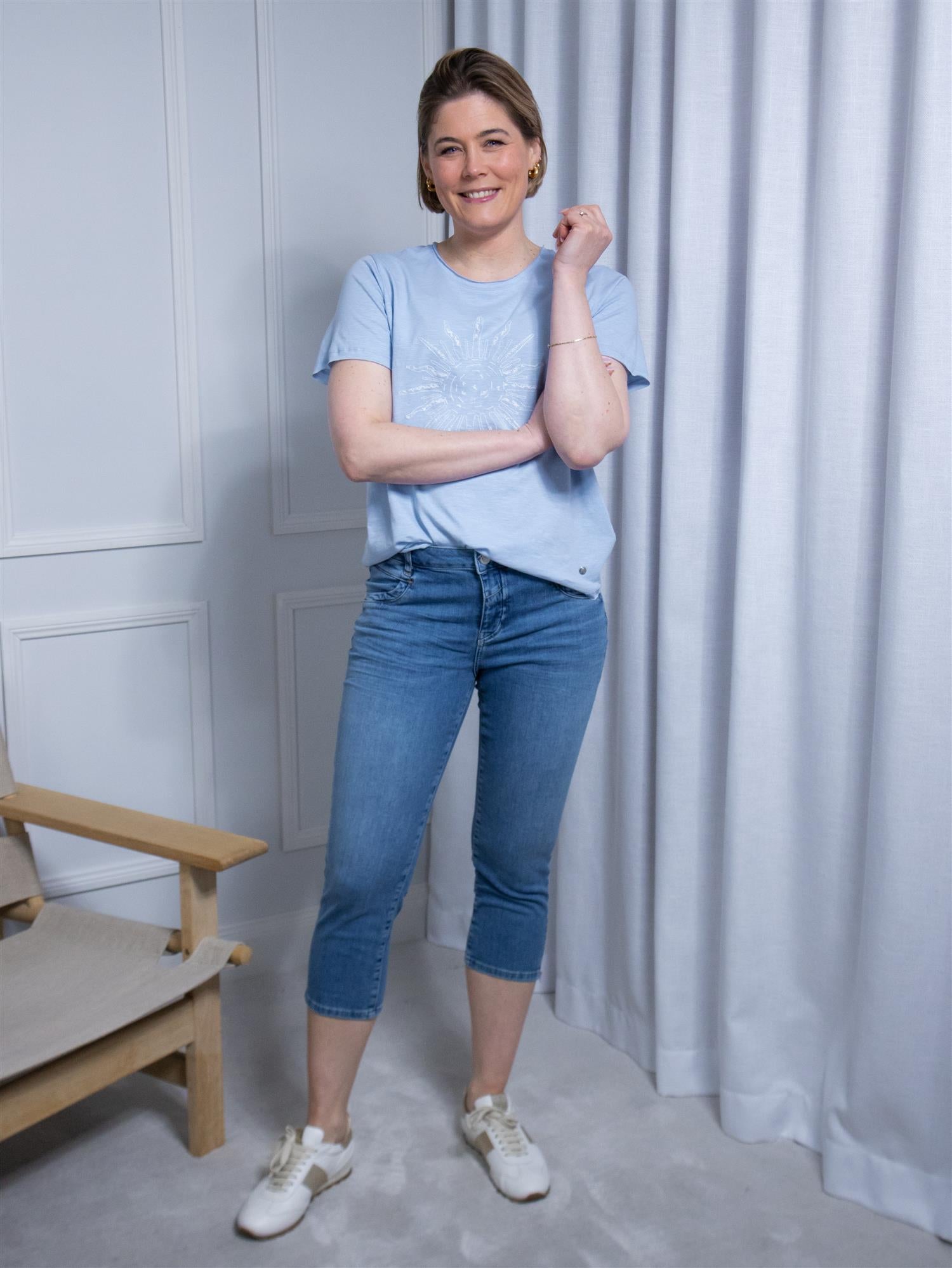 Mos Mosh Naomi Olympos Jeans Mid Blue
