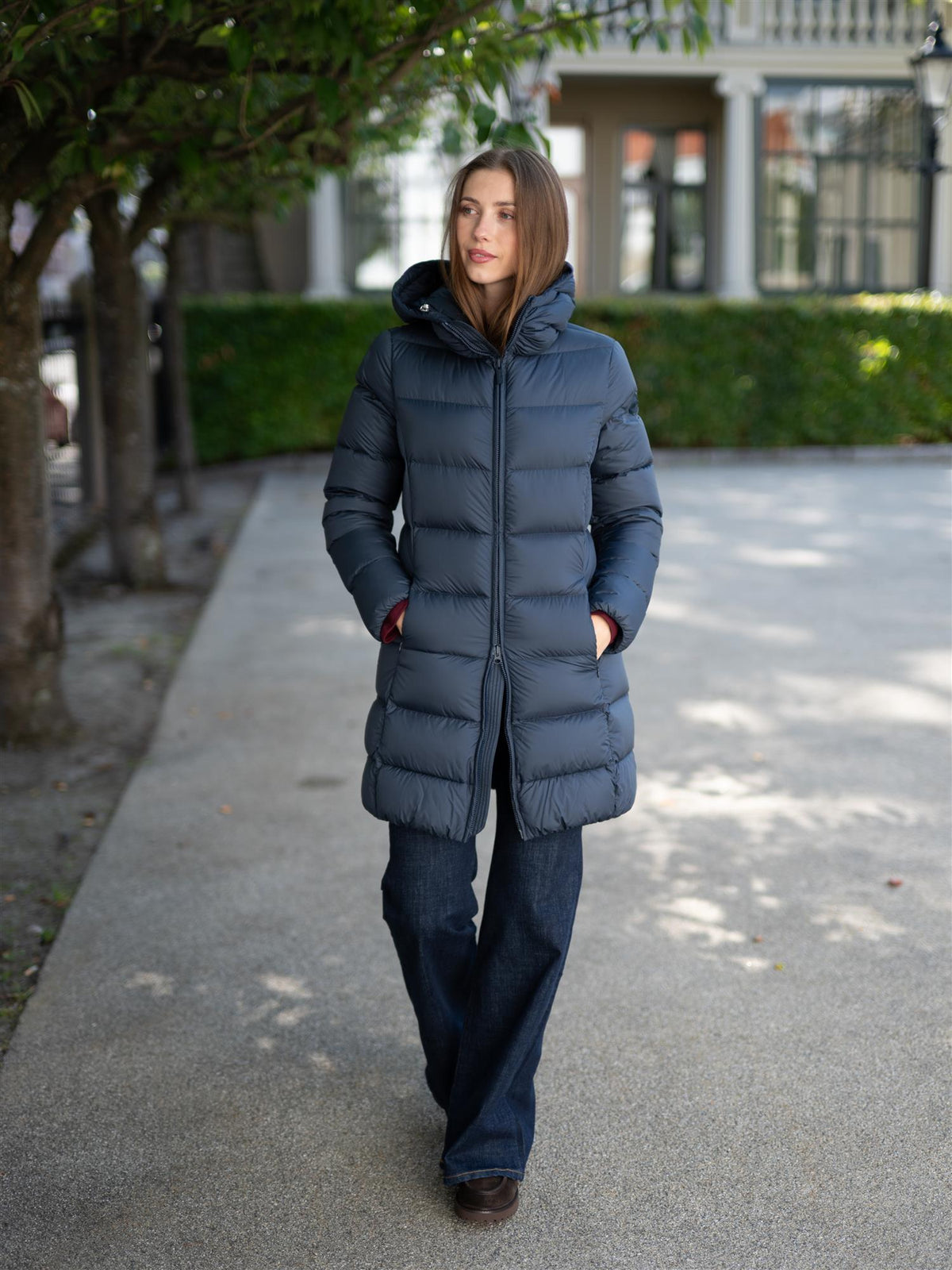 Ladies Down Jacket Blue