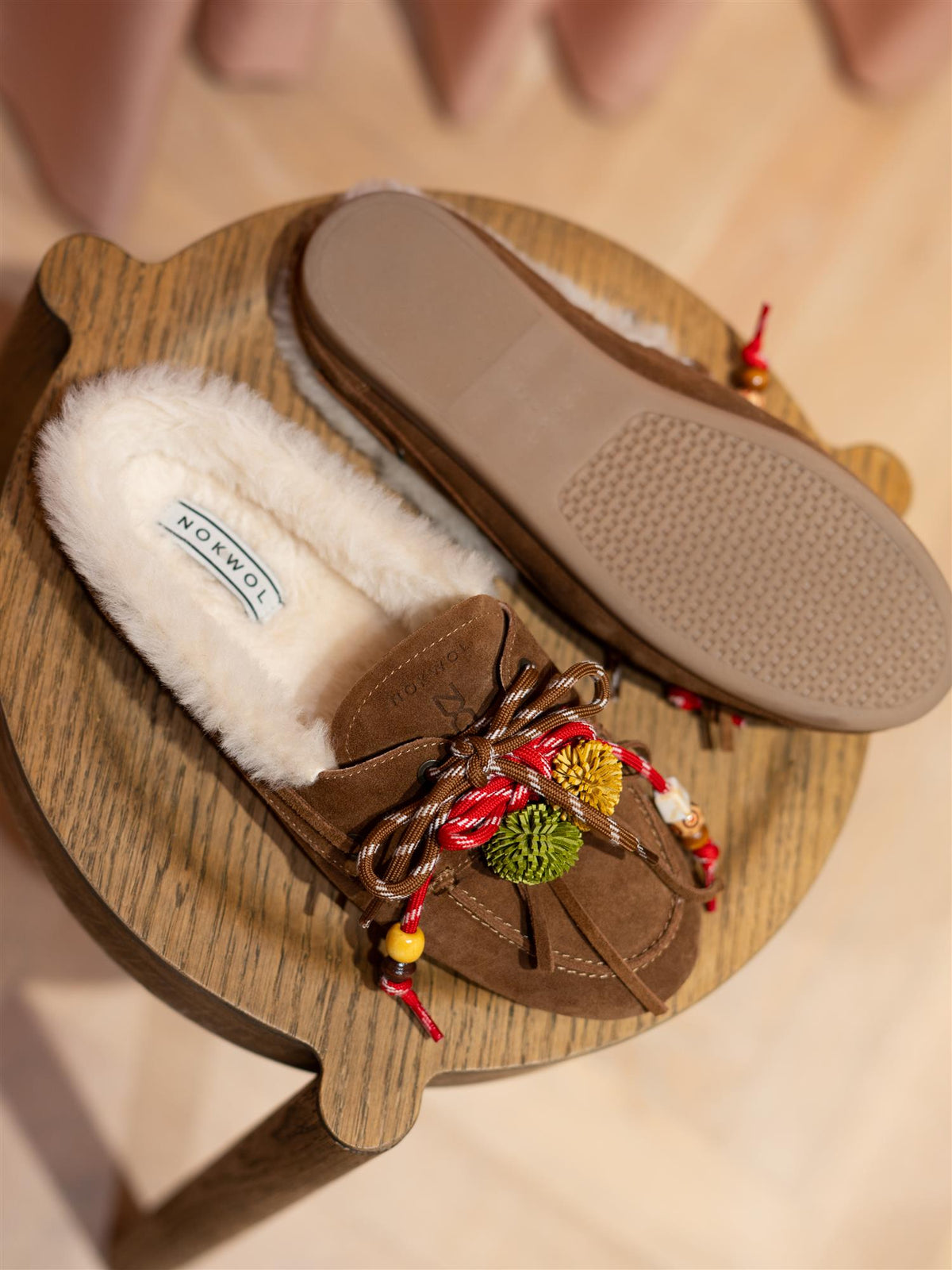 Coco Fur Tan Suede