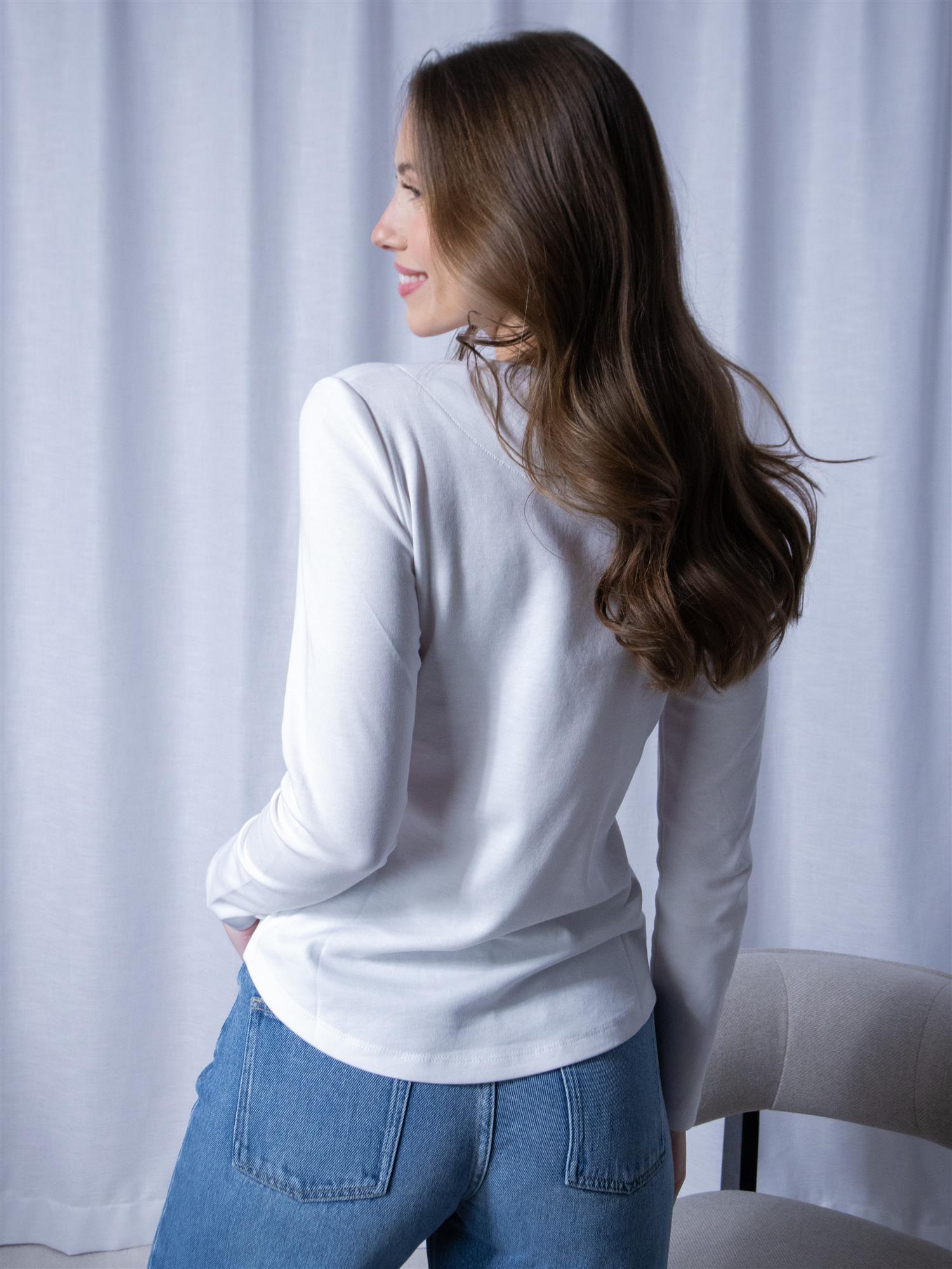 Violet Longsleeve White