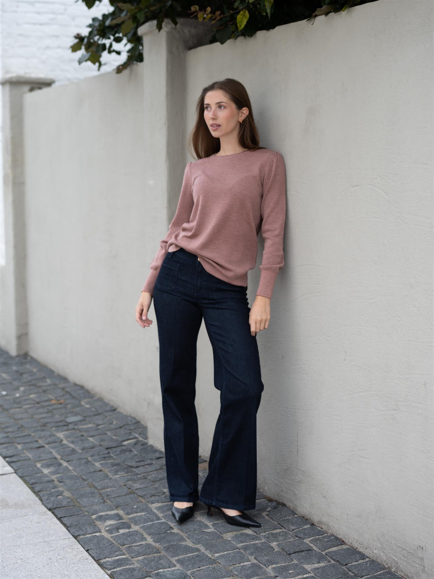 Mela Sweater Ash Rose Melange