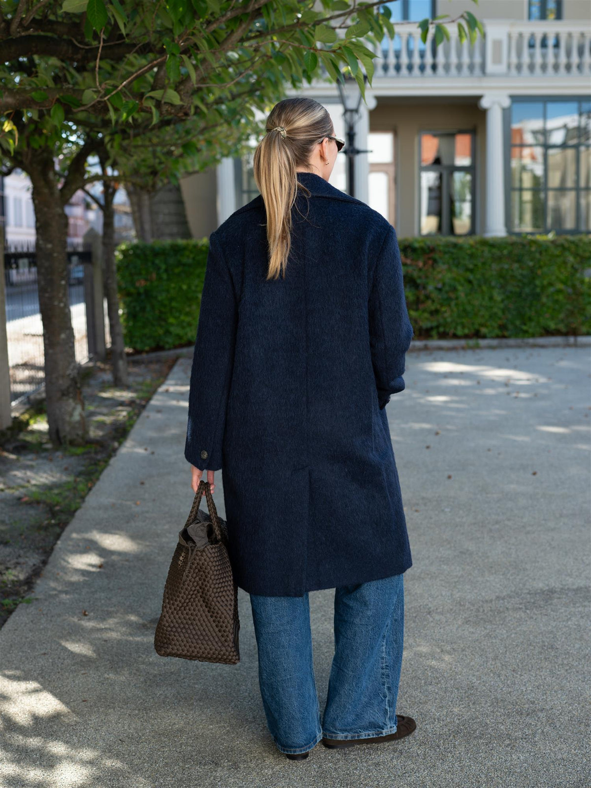 Mohair Coat Anke Medium Blue