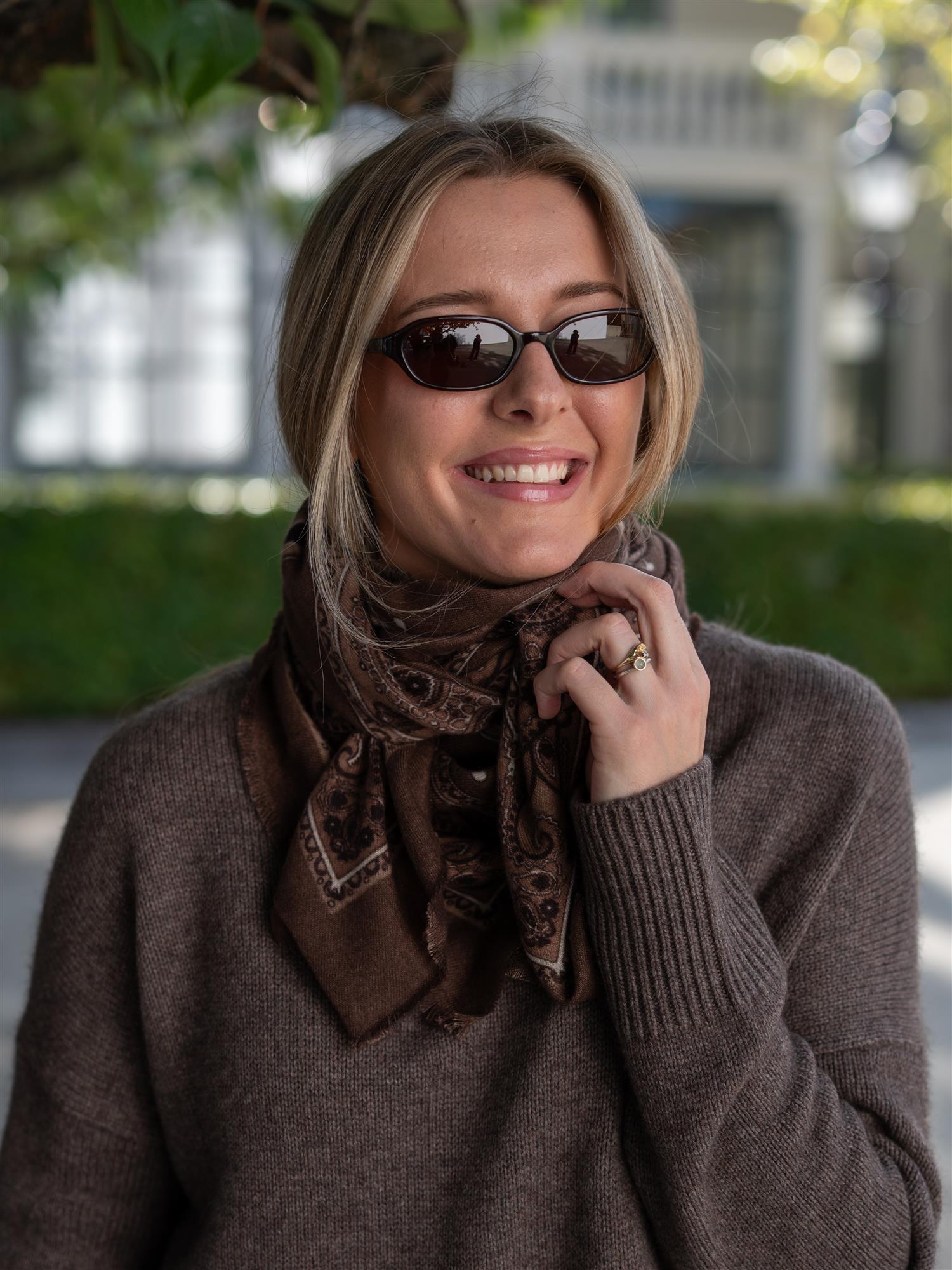 Paisley Scarf Brown