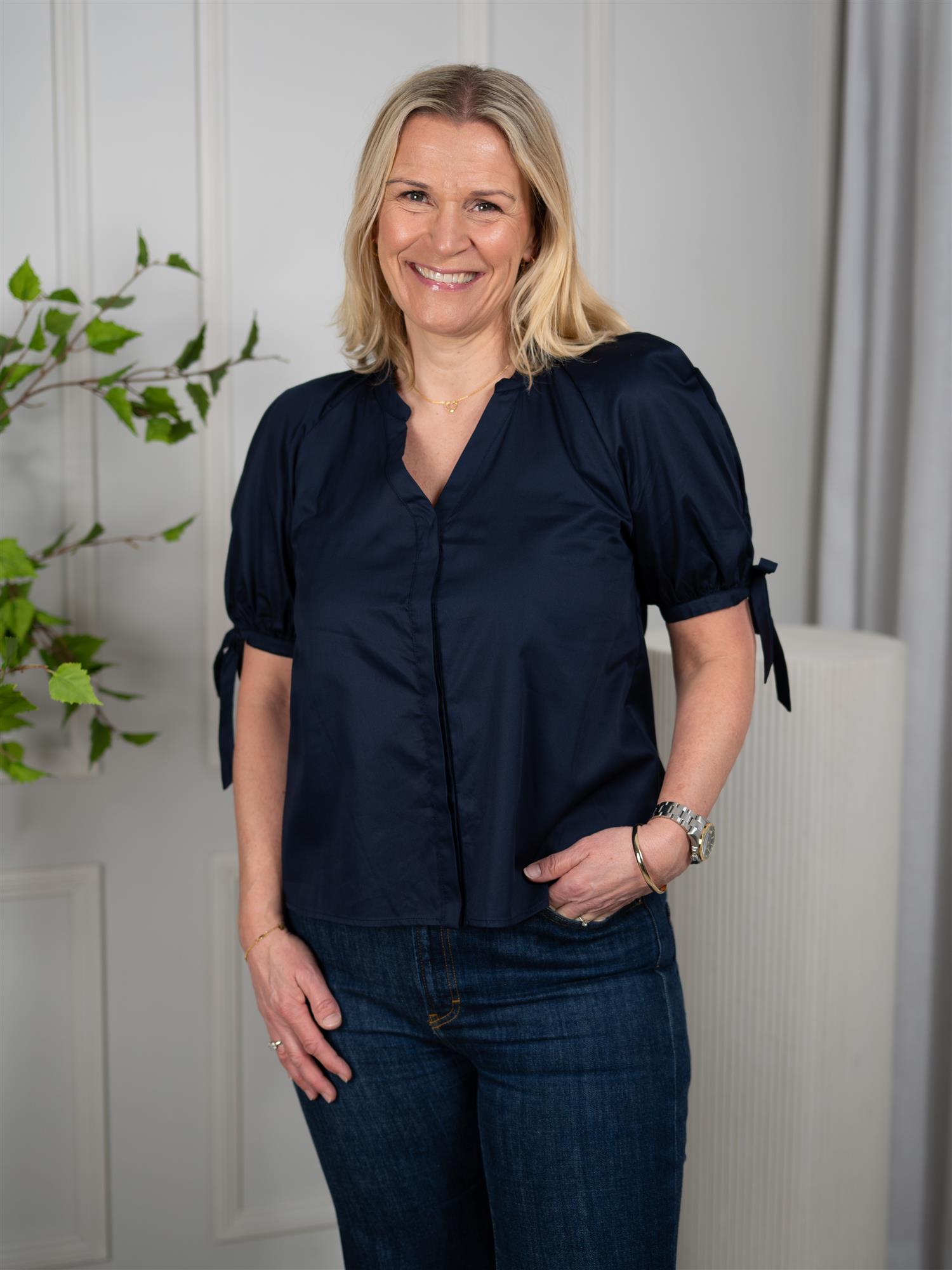 Camilla Pihl Liza Blouse Navy