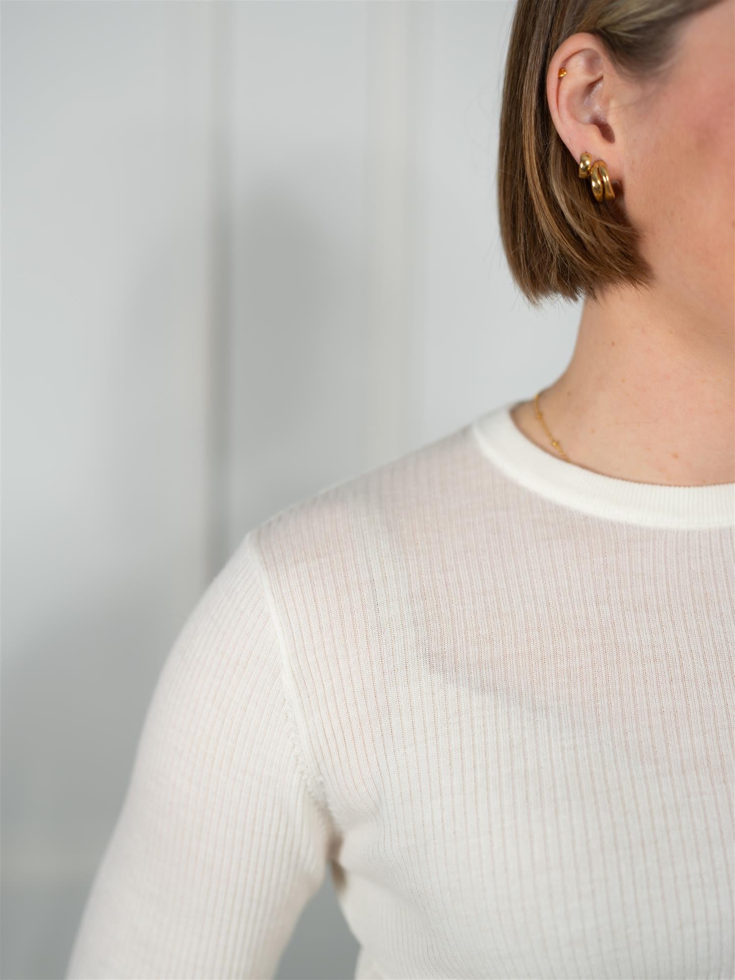 Christian Aks Manu Merino Sweater White