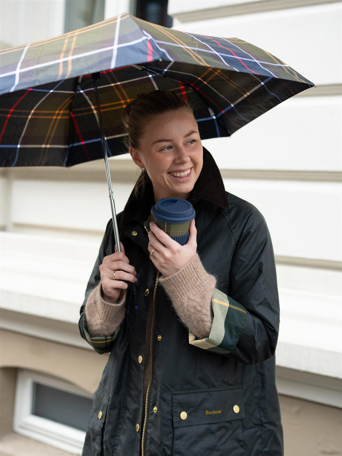 Barbour Reusable Tartan Travel Mug