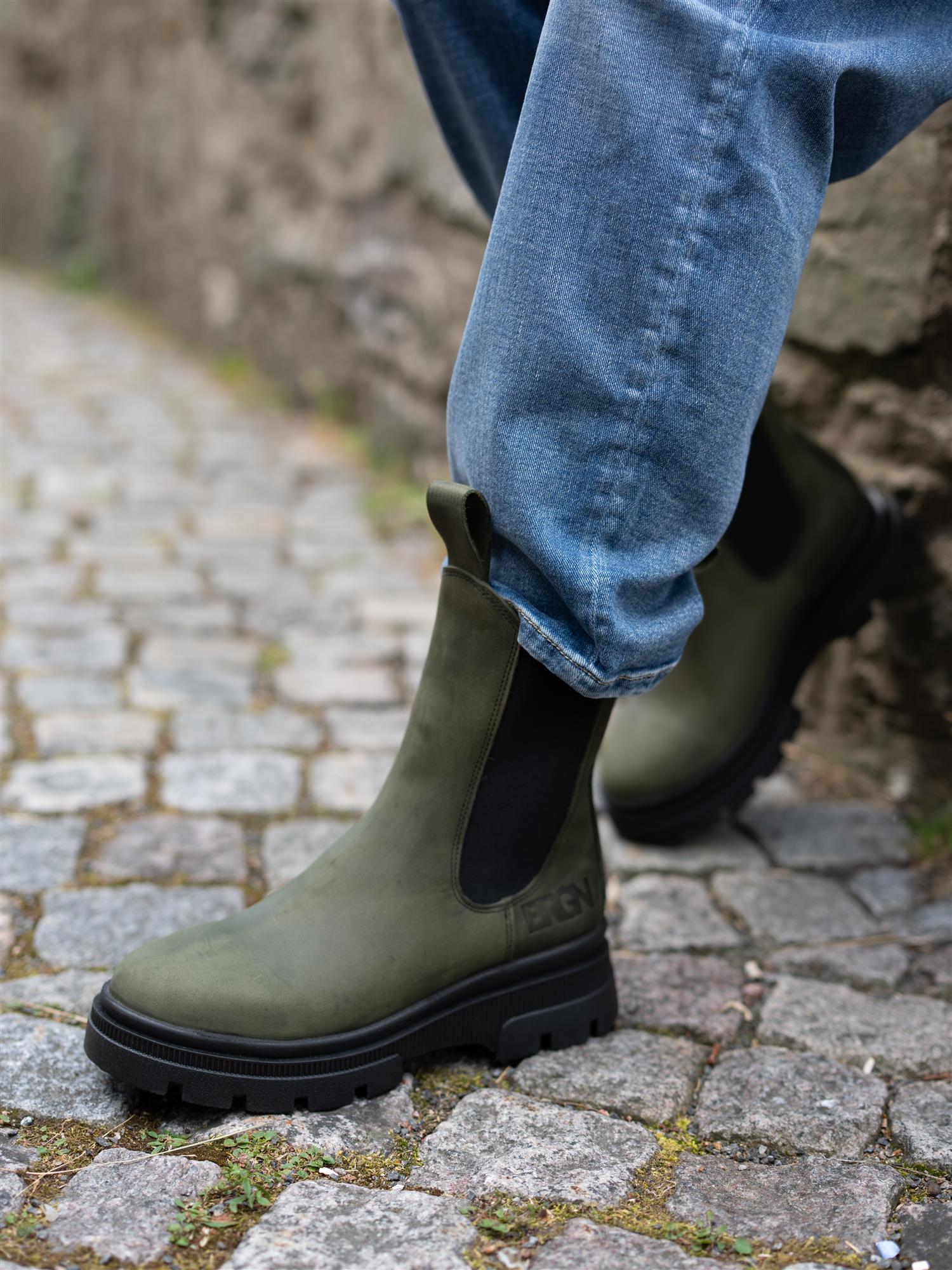 BRGN Chelsea Boot Rosin Dark green