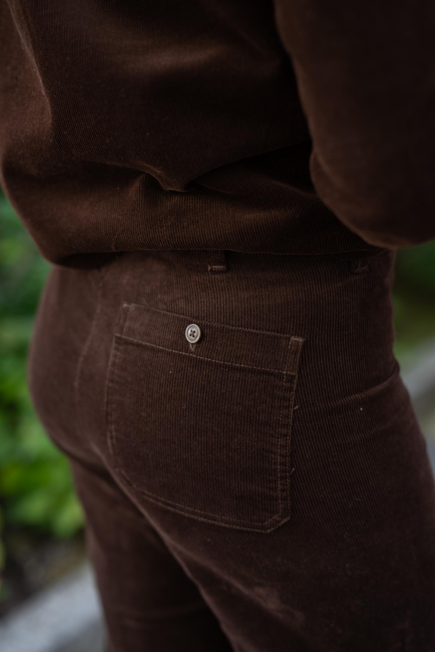 Woven Flare Pants Brown