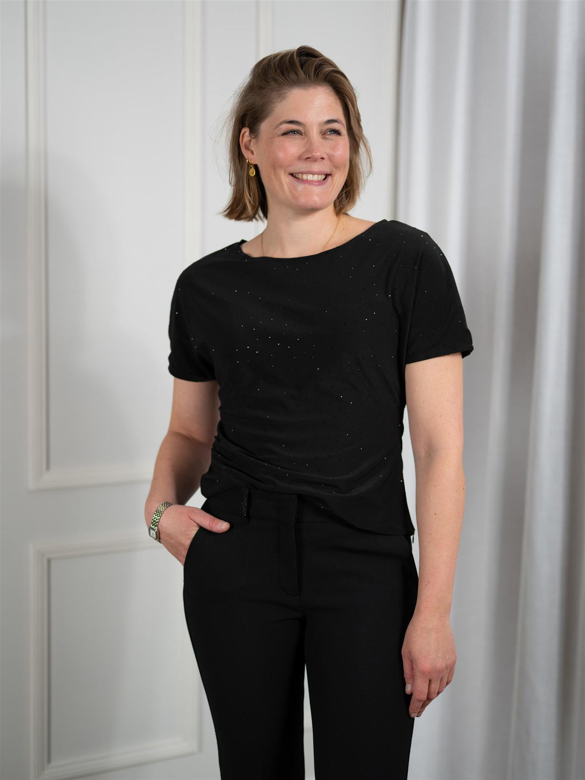 Iris Top Black