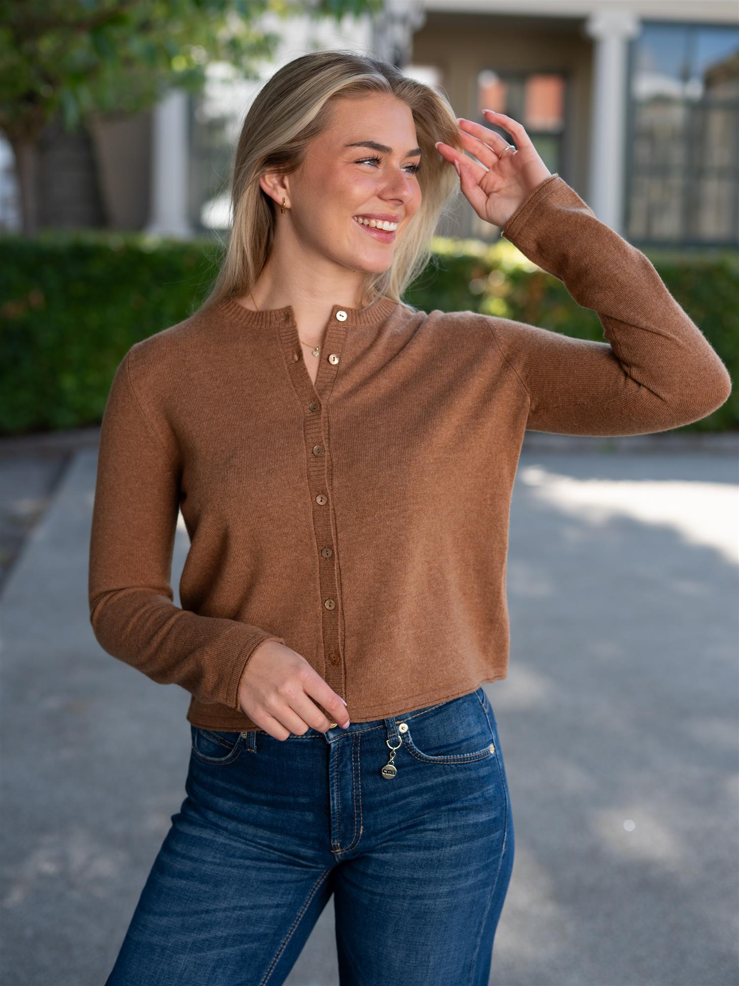 Dear Dharma Clara Cardigan Camel