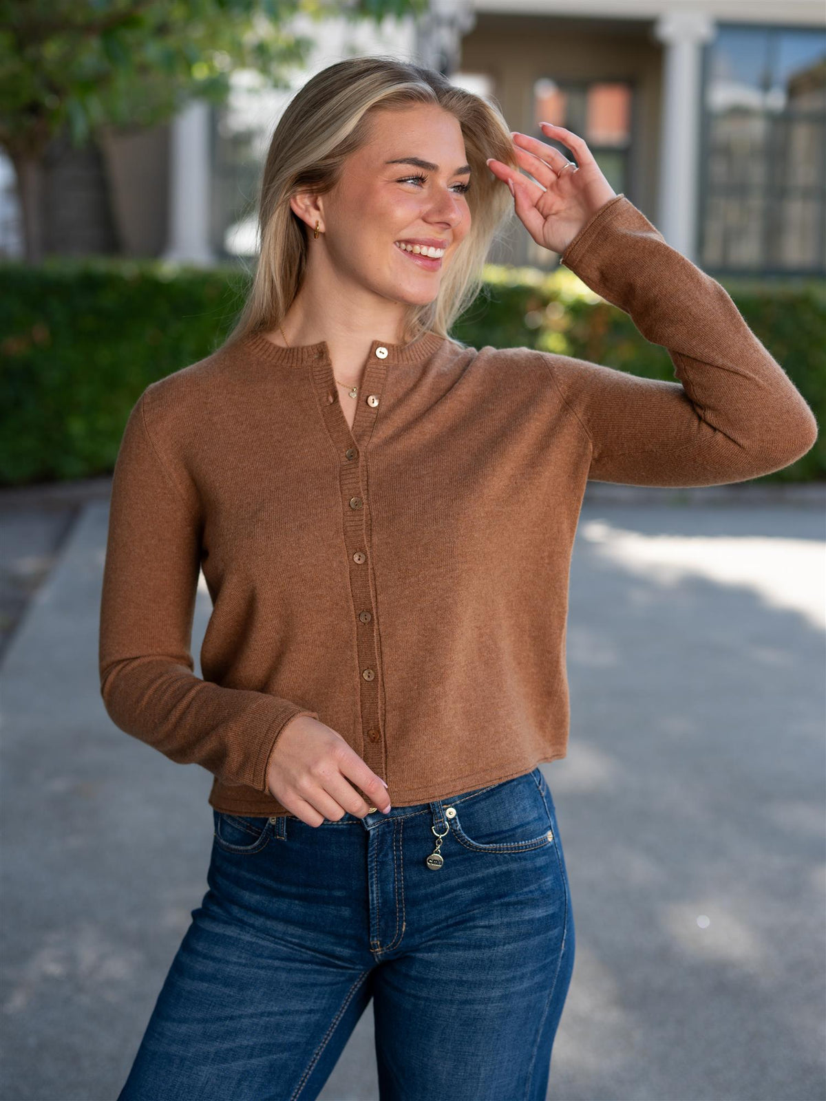 Dear Dharma Clara Cardigan Camel