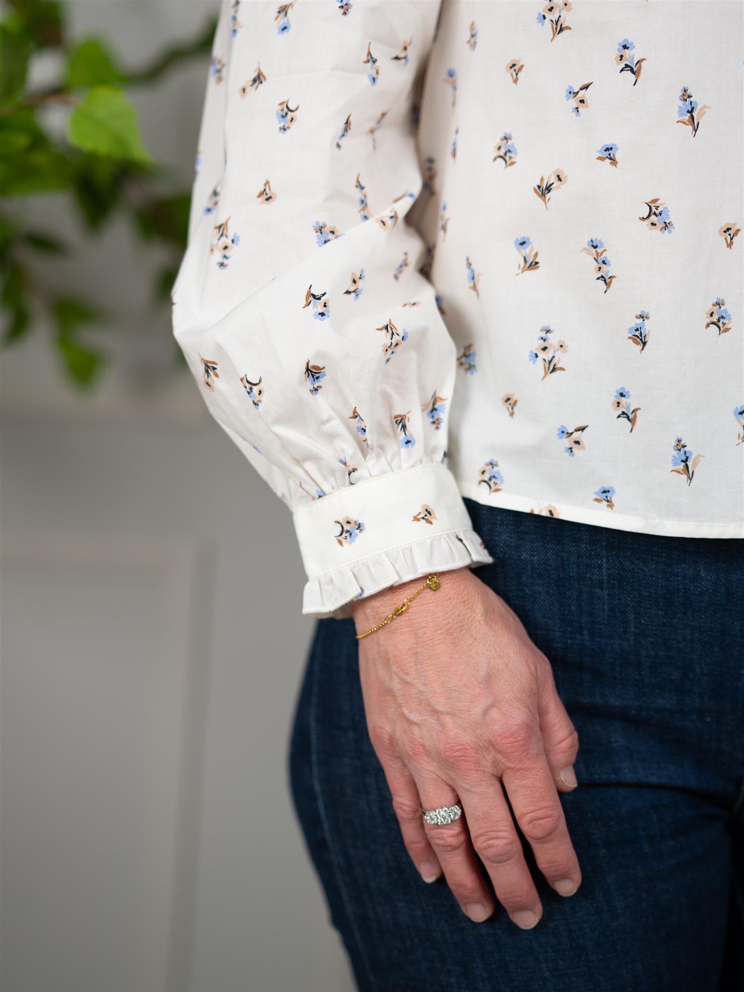 Camilla Pihl Emily Blouse White Anemone