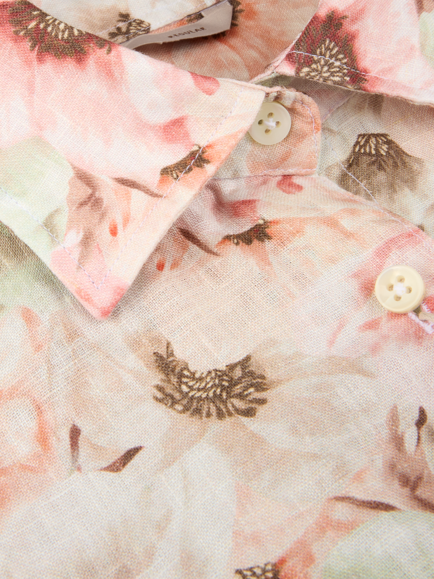 Stenströms Sofie Shirt Light Orange Pattern