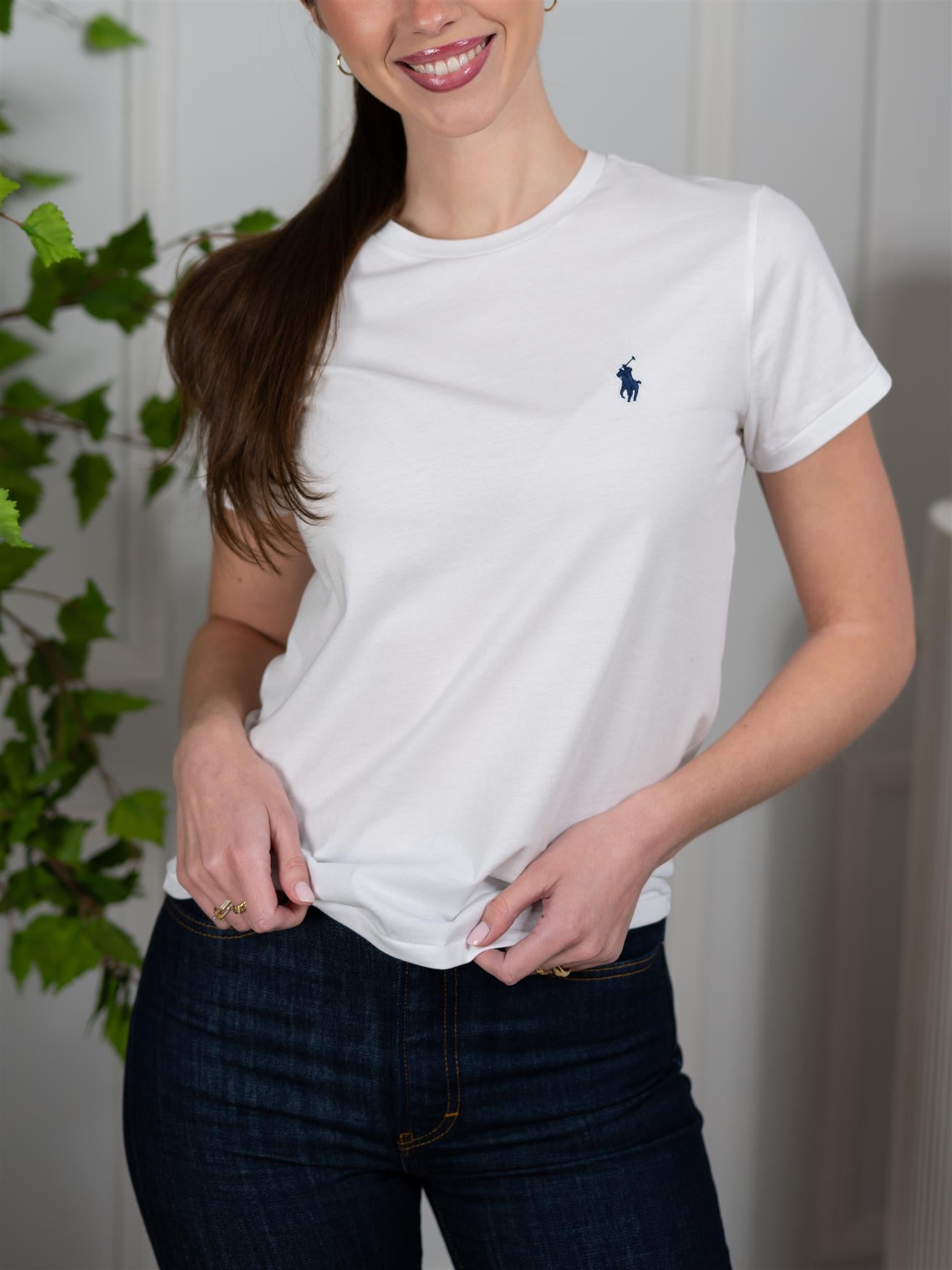 Polo Classic Cotton Crewneck Tee White