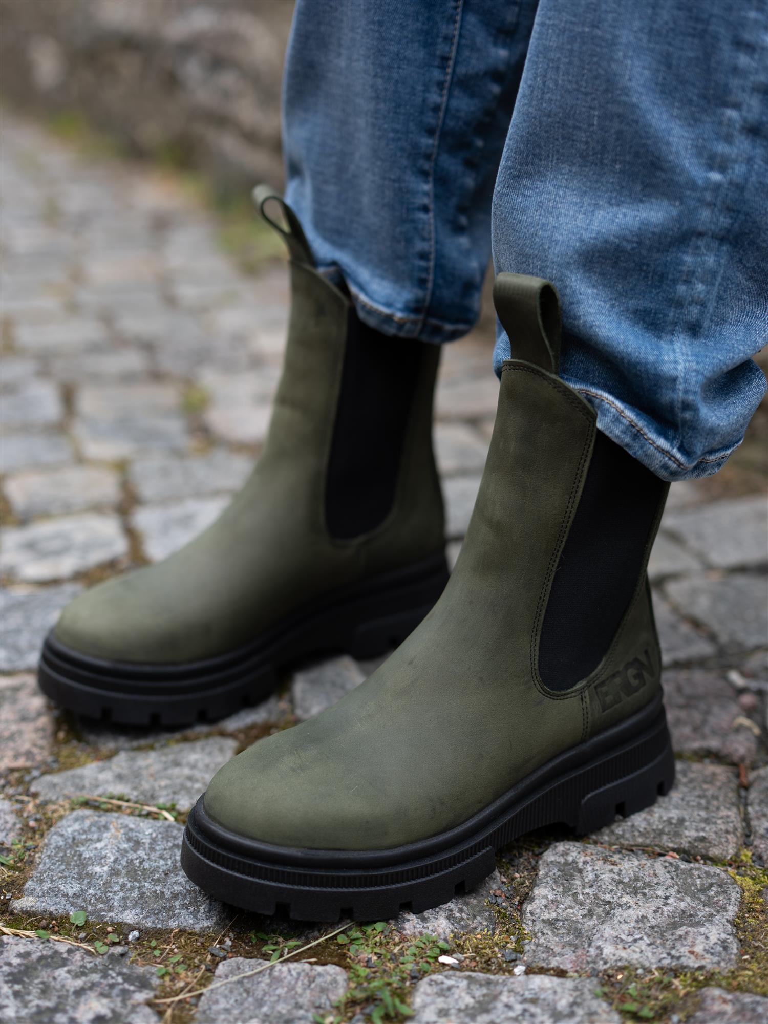 BRGN Chelsea Boot Rosin Dark green