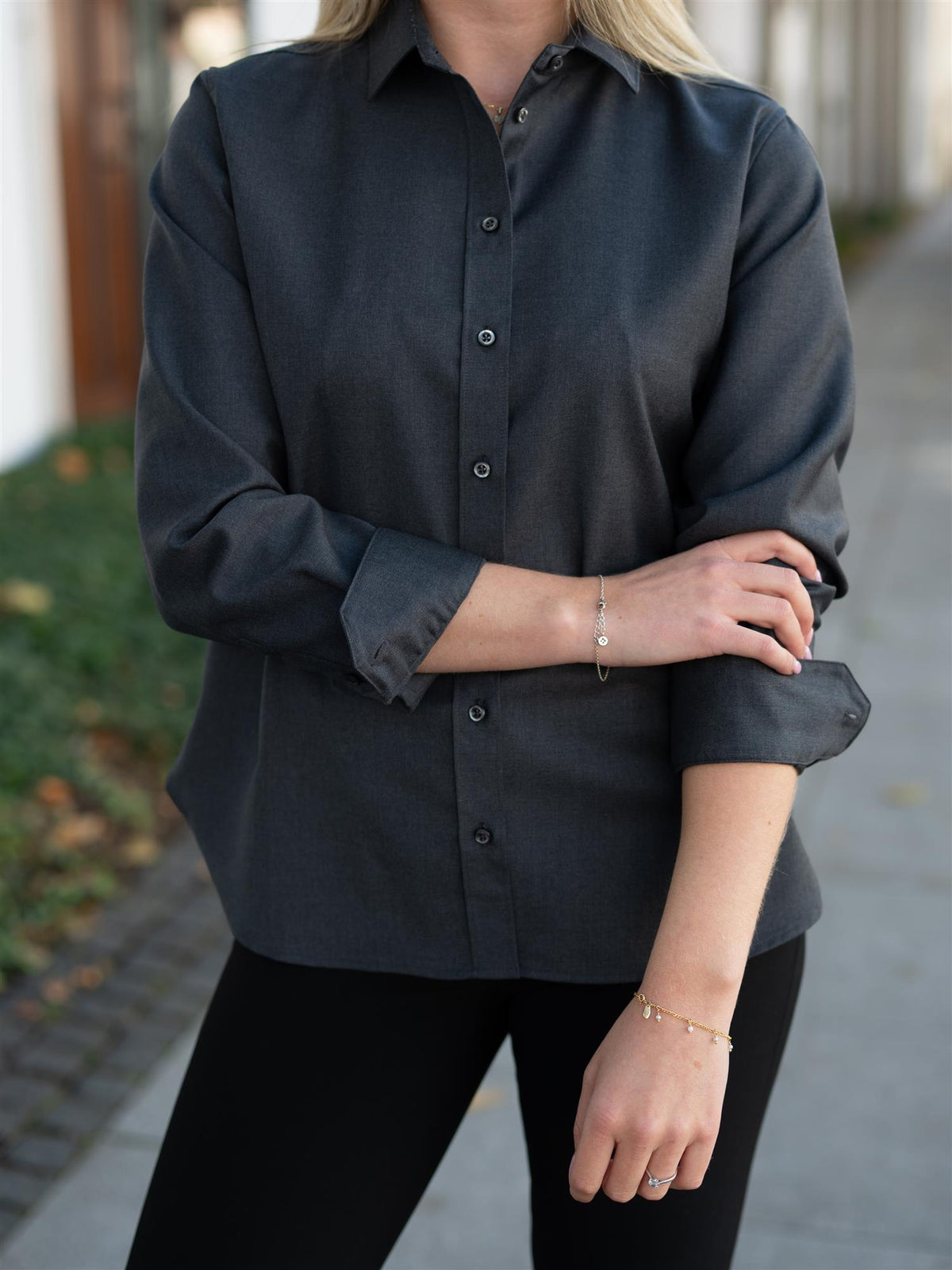 Liv Wool Shirt Stone Grey