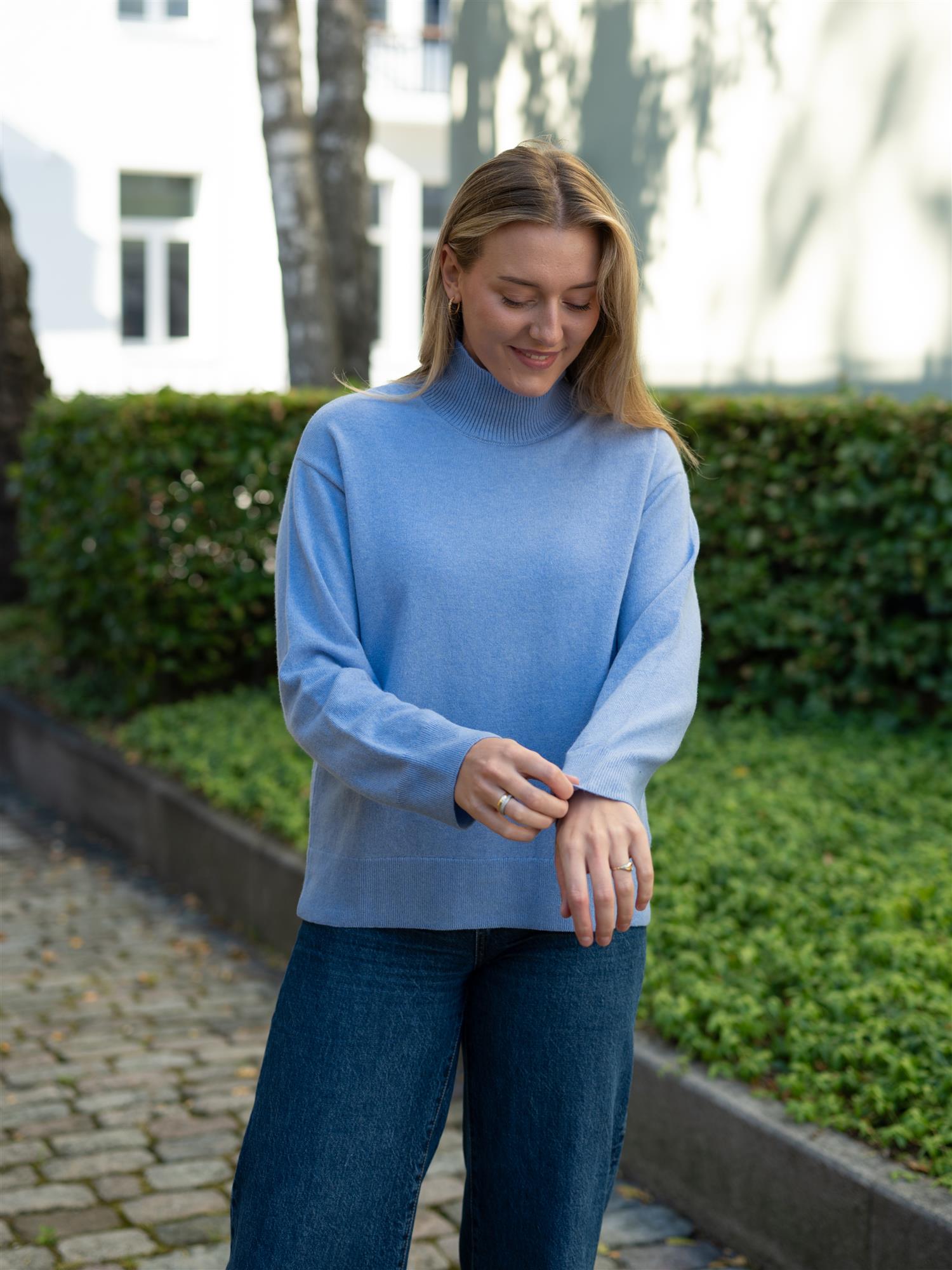 Superfine Lambswool Mockneck Misty Lavender