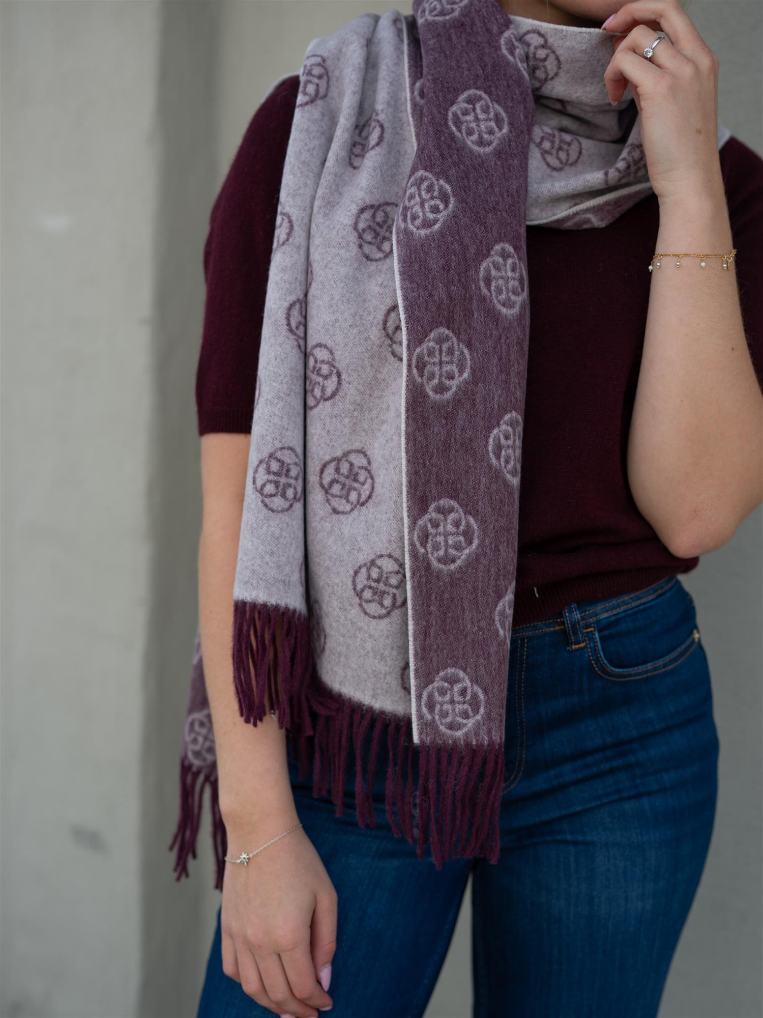 Monogram Wool Scarf
