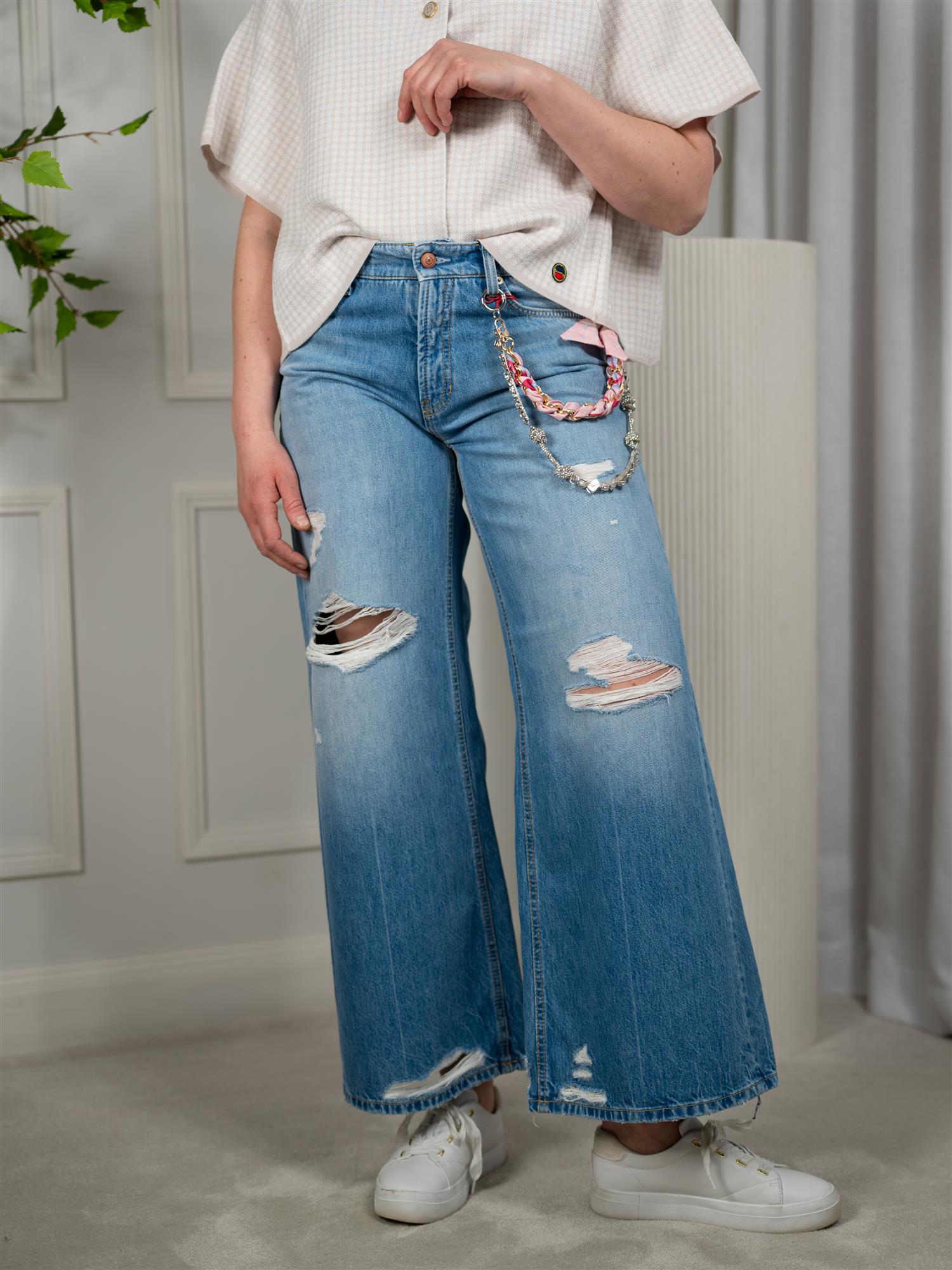 Cambio Palazzo Cropped Mia Charivari Autentic Destroy