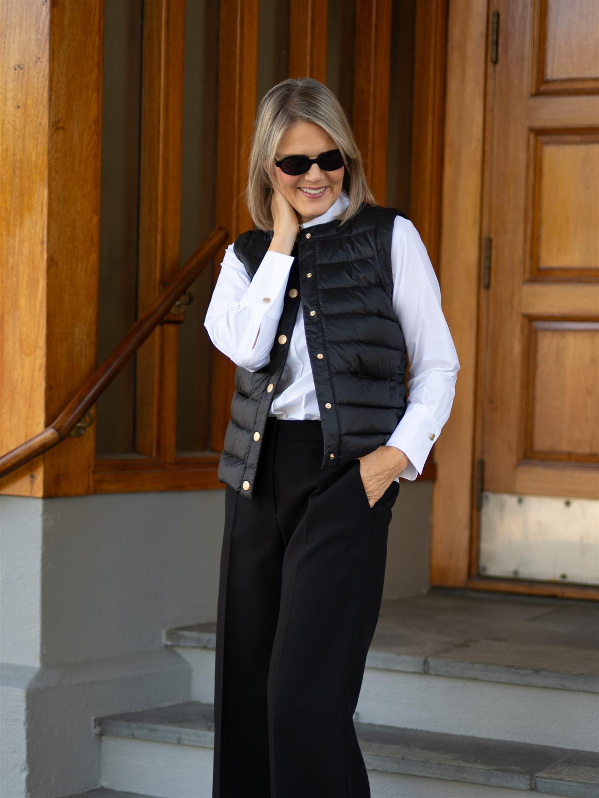Ina Down Vest Black