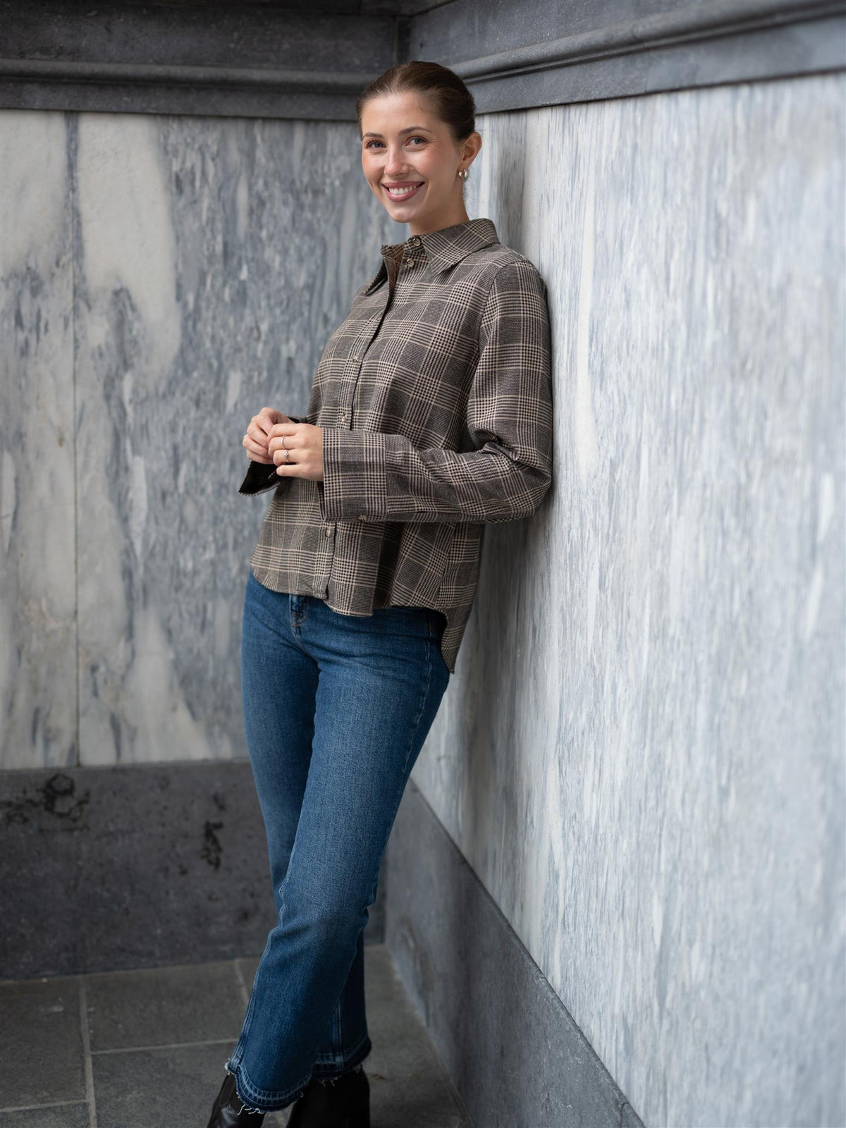 MMAyen Princ Check Shirt