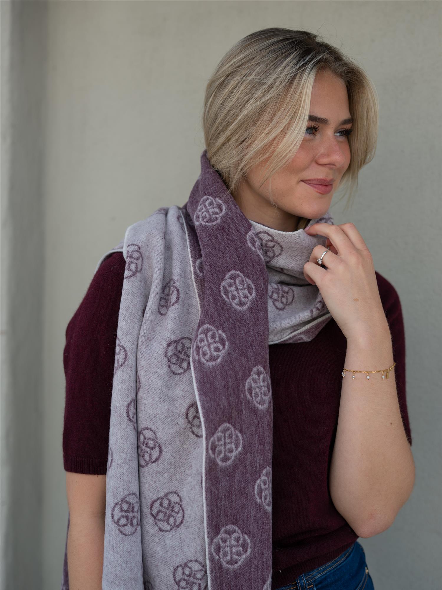 Monogram Wool Scarf