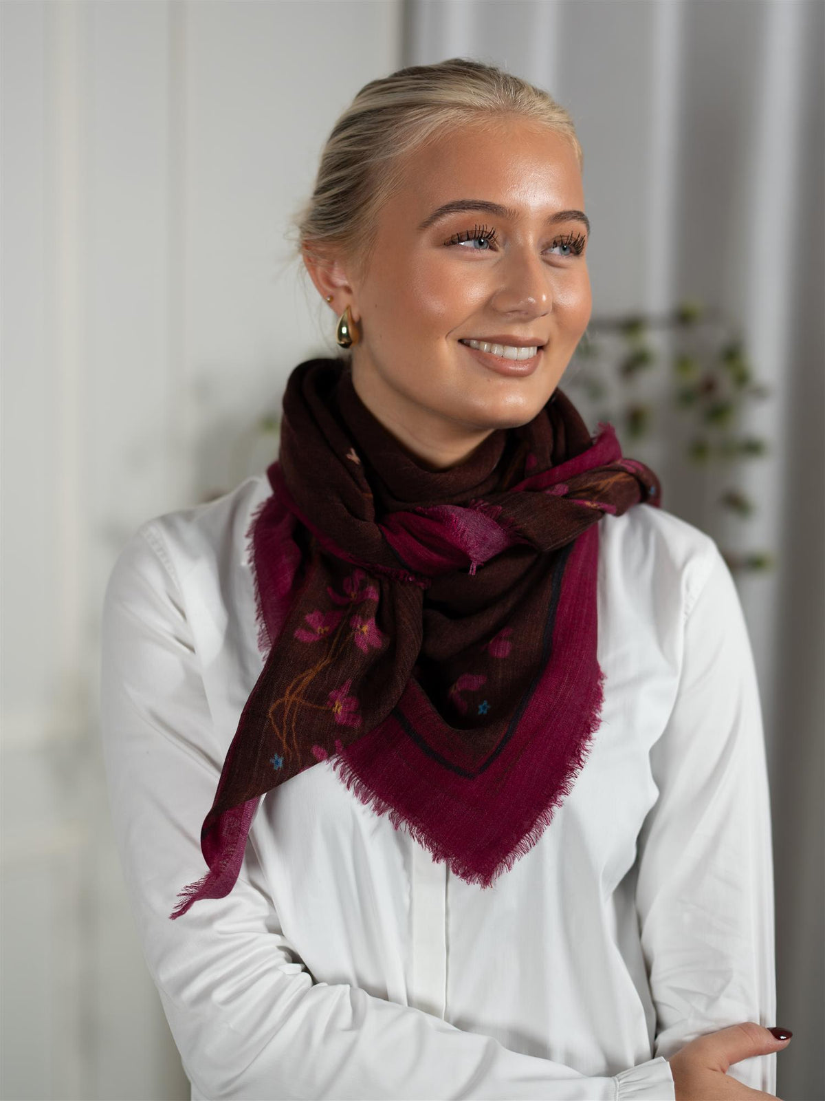 Guafiore Siw Scarf Hot Fudge Brown