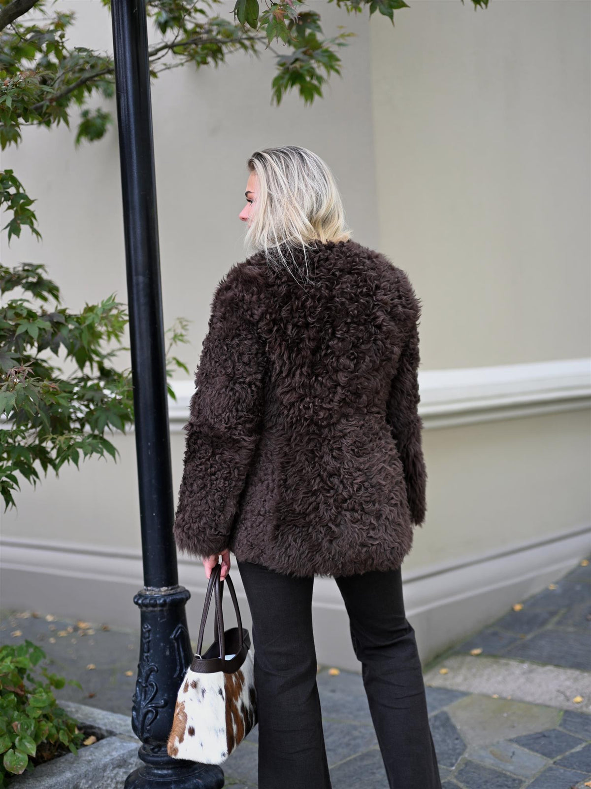 Camilla Pihl Freya Shearling Jacket Dark Brown