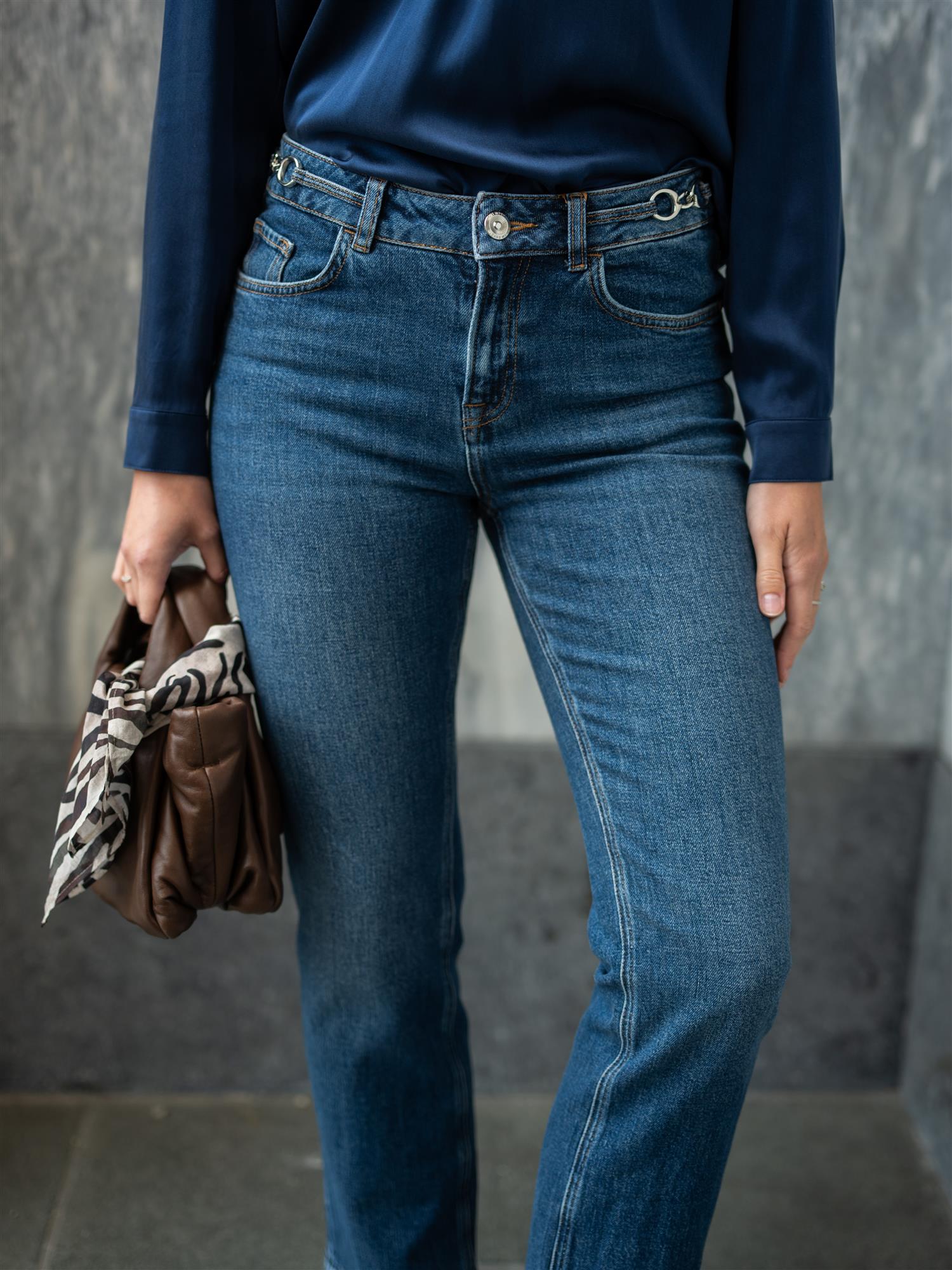 Mmashley Galleon Raw Jeans Blue