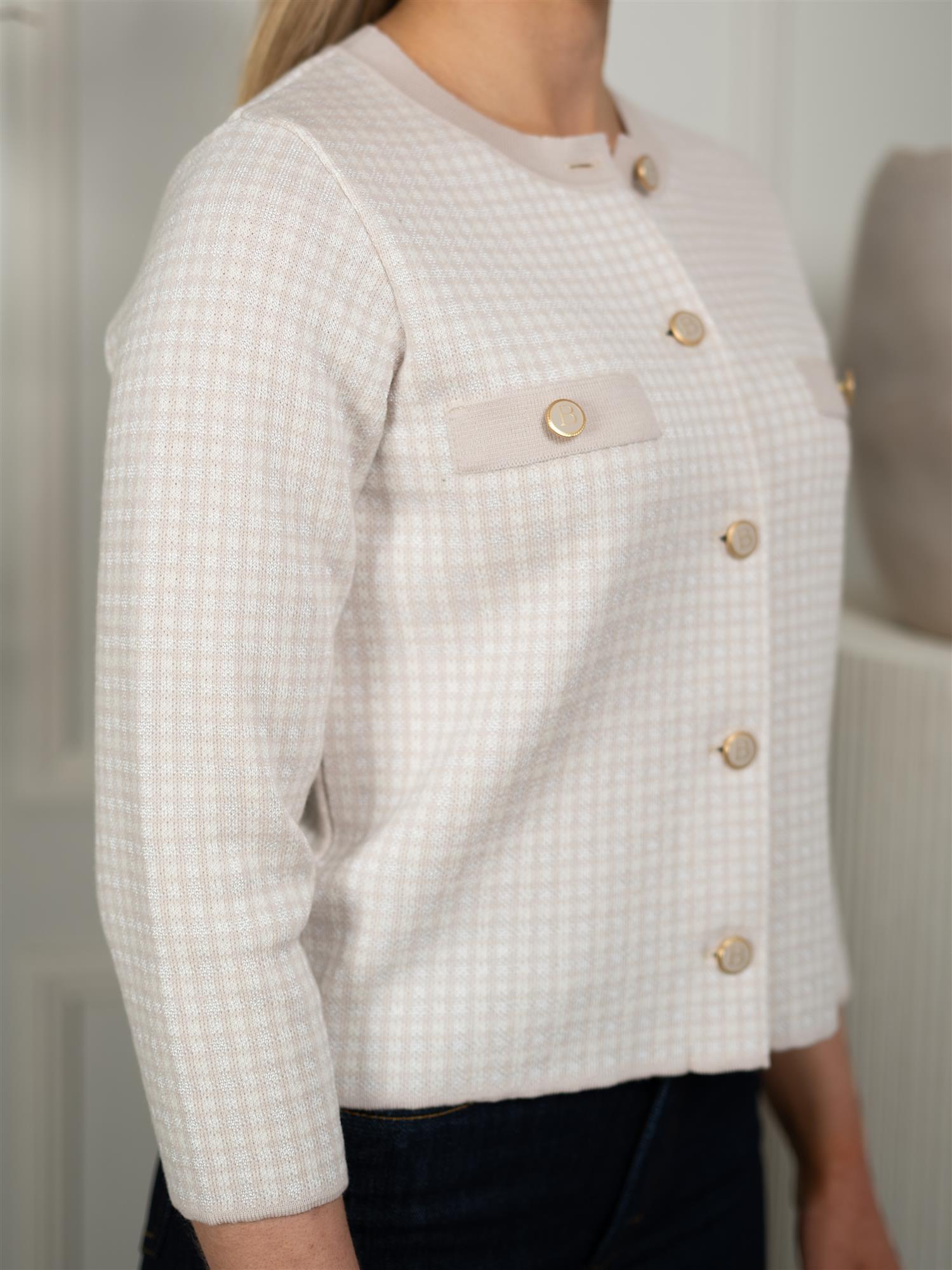 Busnel Elle Jacket Pepita Light Rose