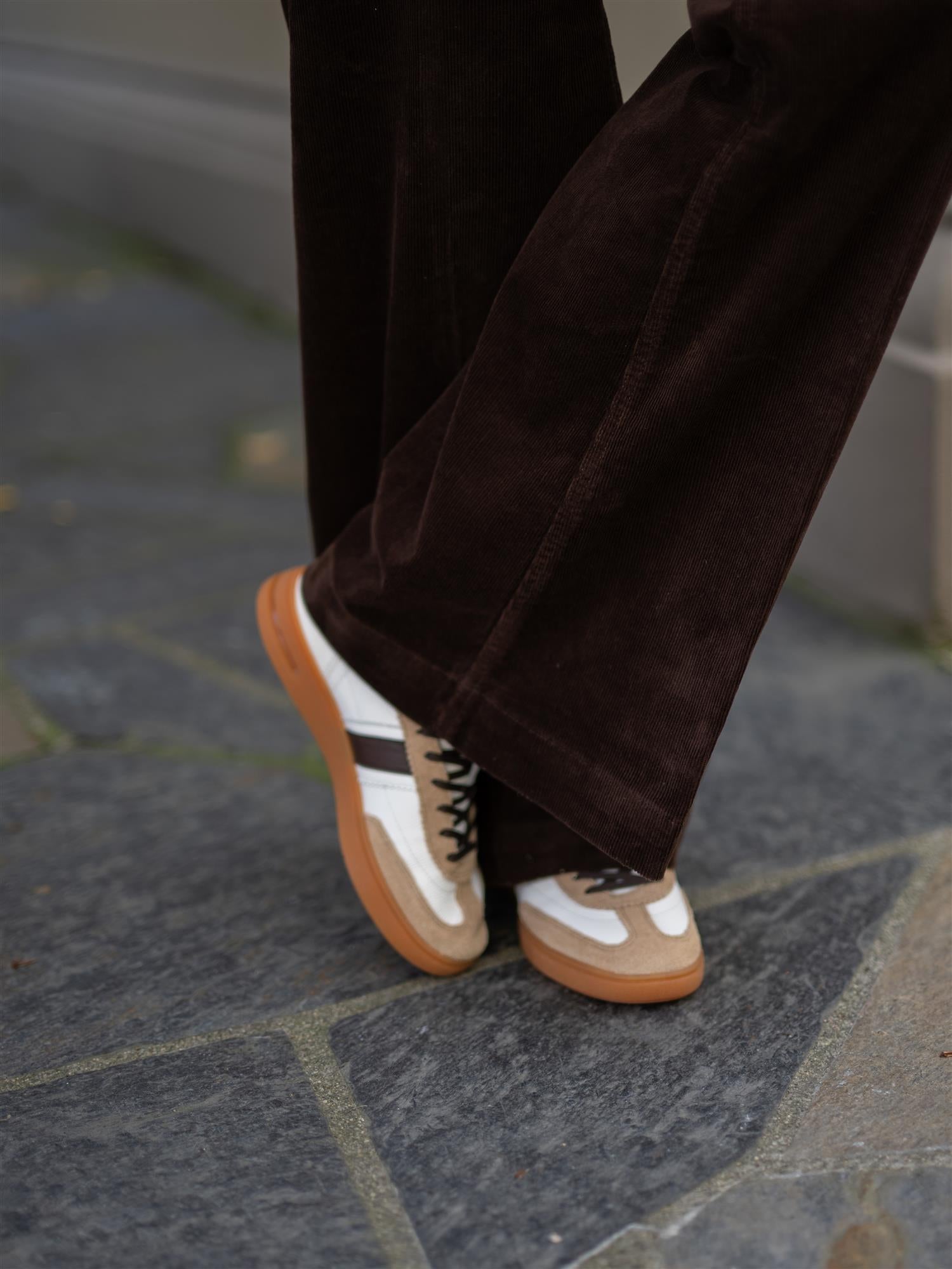 Woven Flare Pants Brown
