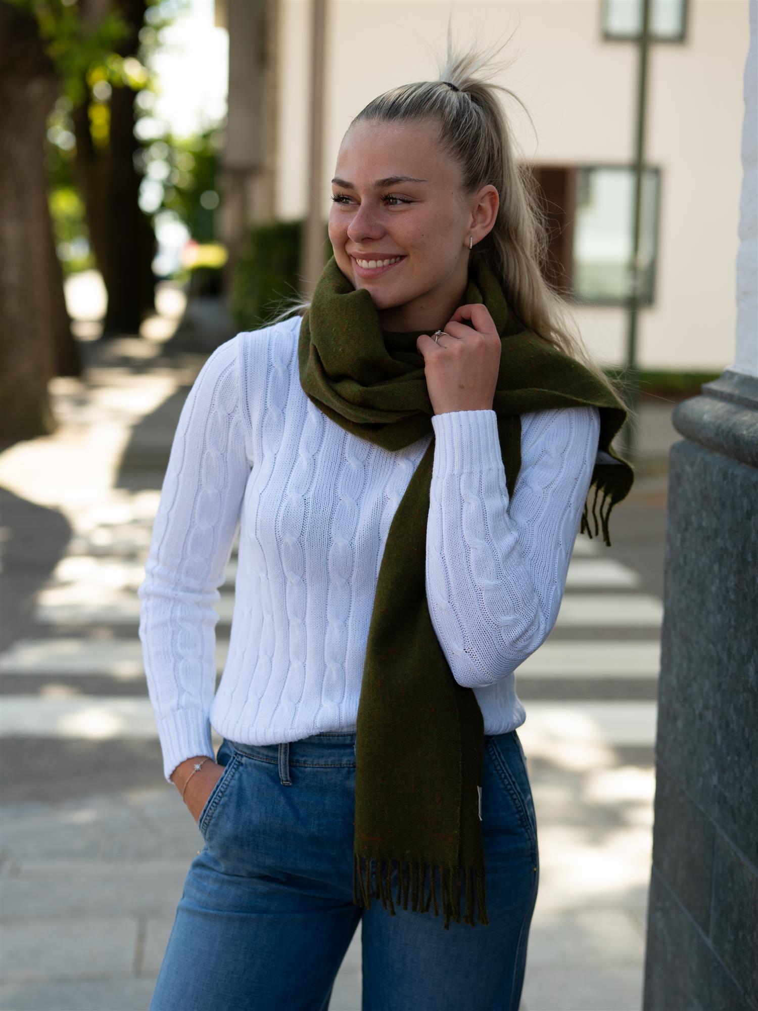 Jeanerica Sam scarf Green