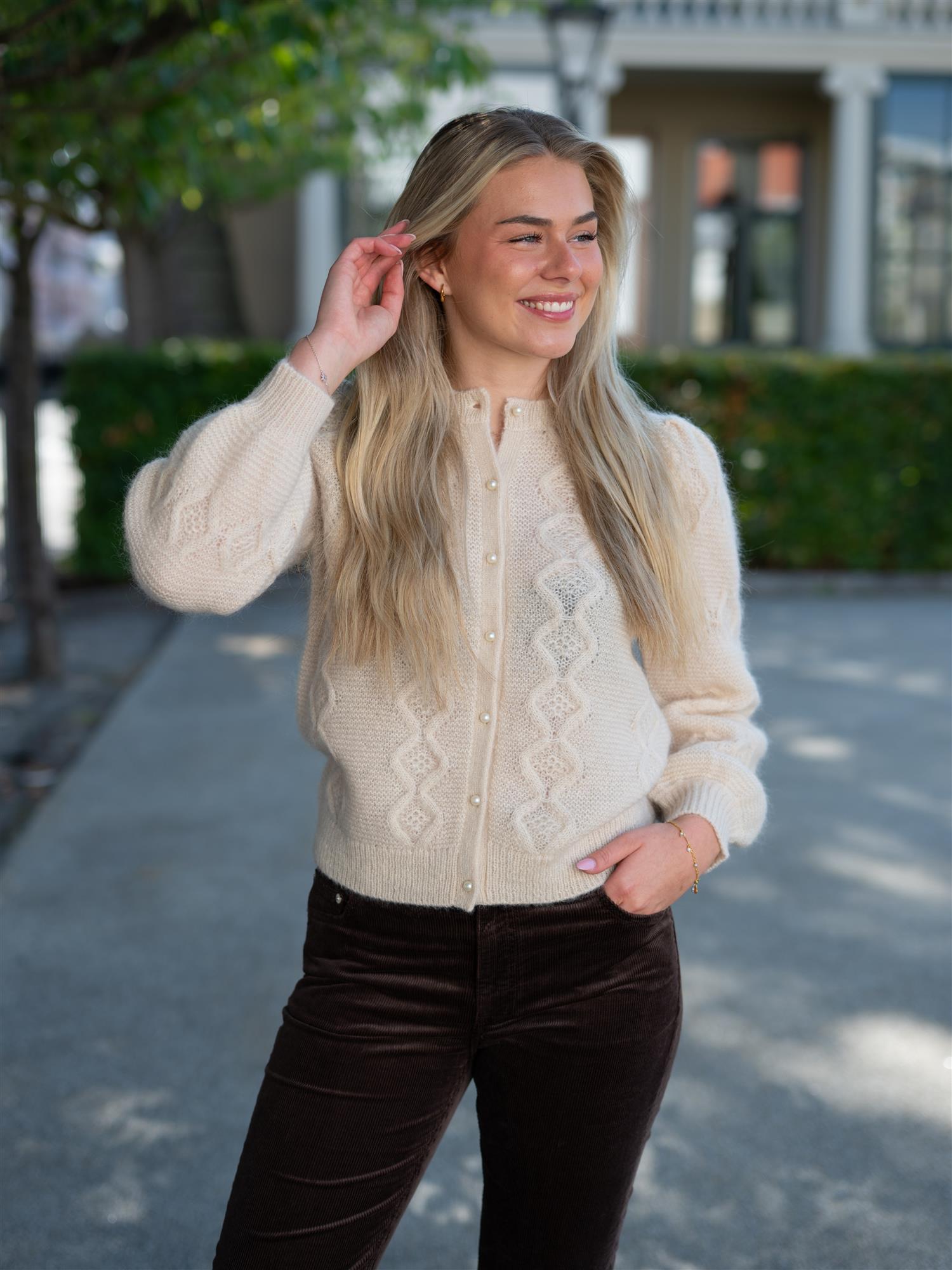 Emmy Cardigan Winter White