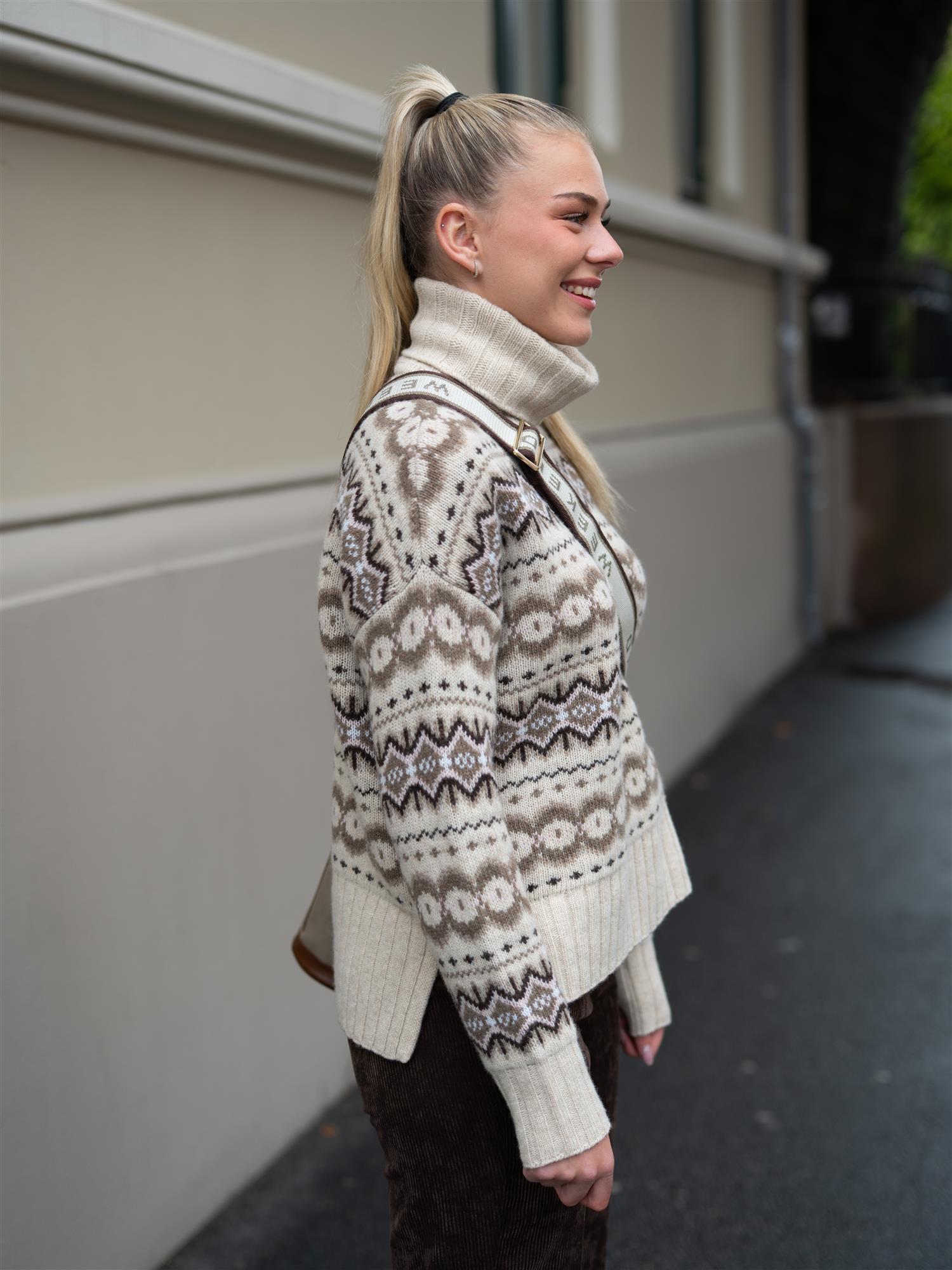 Helen Knit Light Pearl/Pale Pink