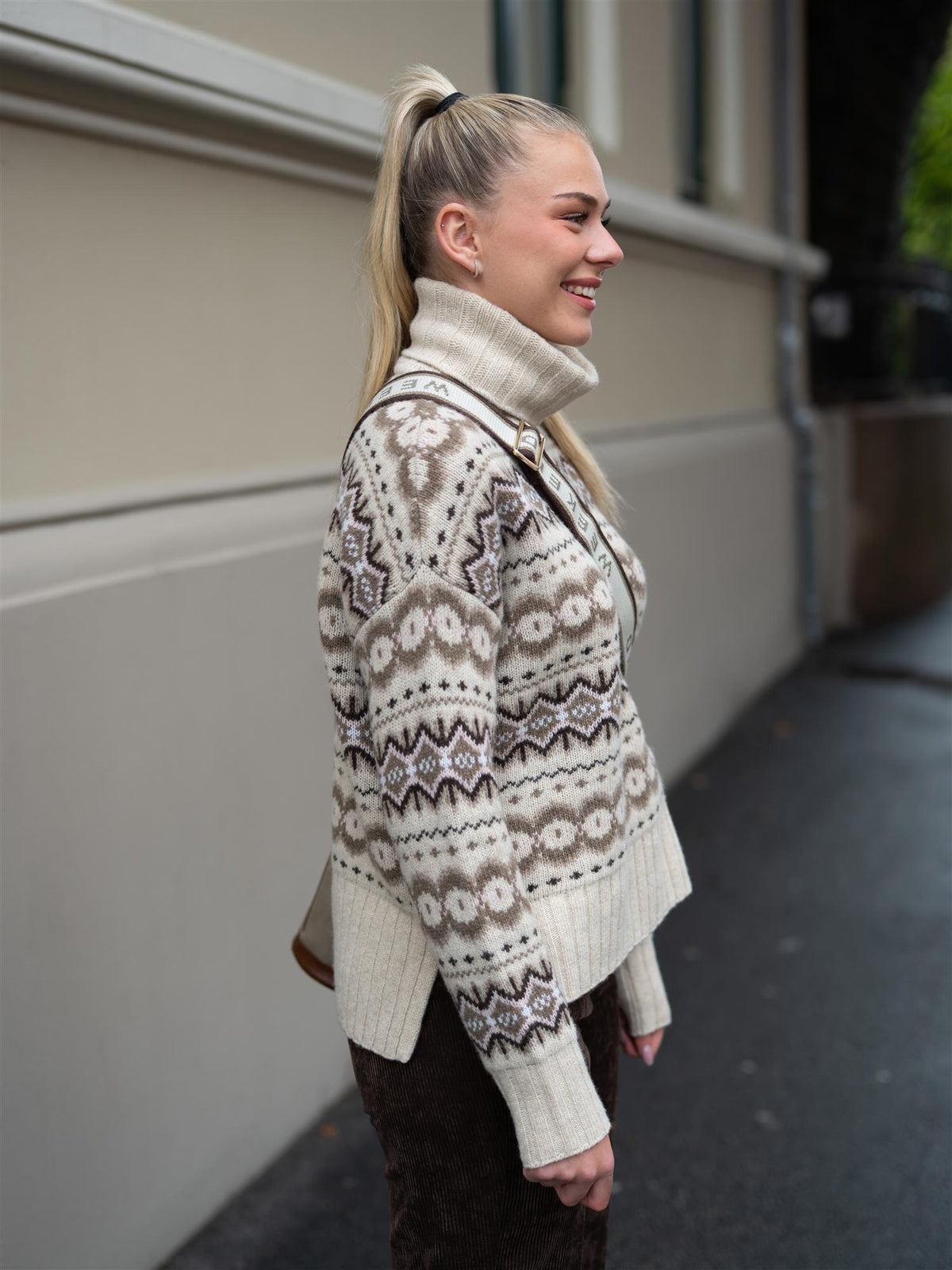 Helen Knit Light Pearl/Pale Pink