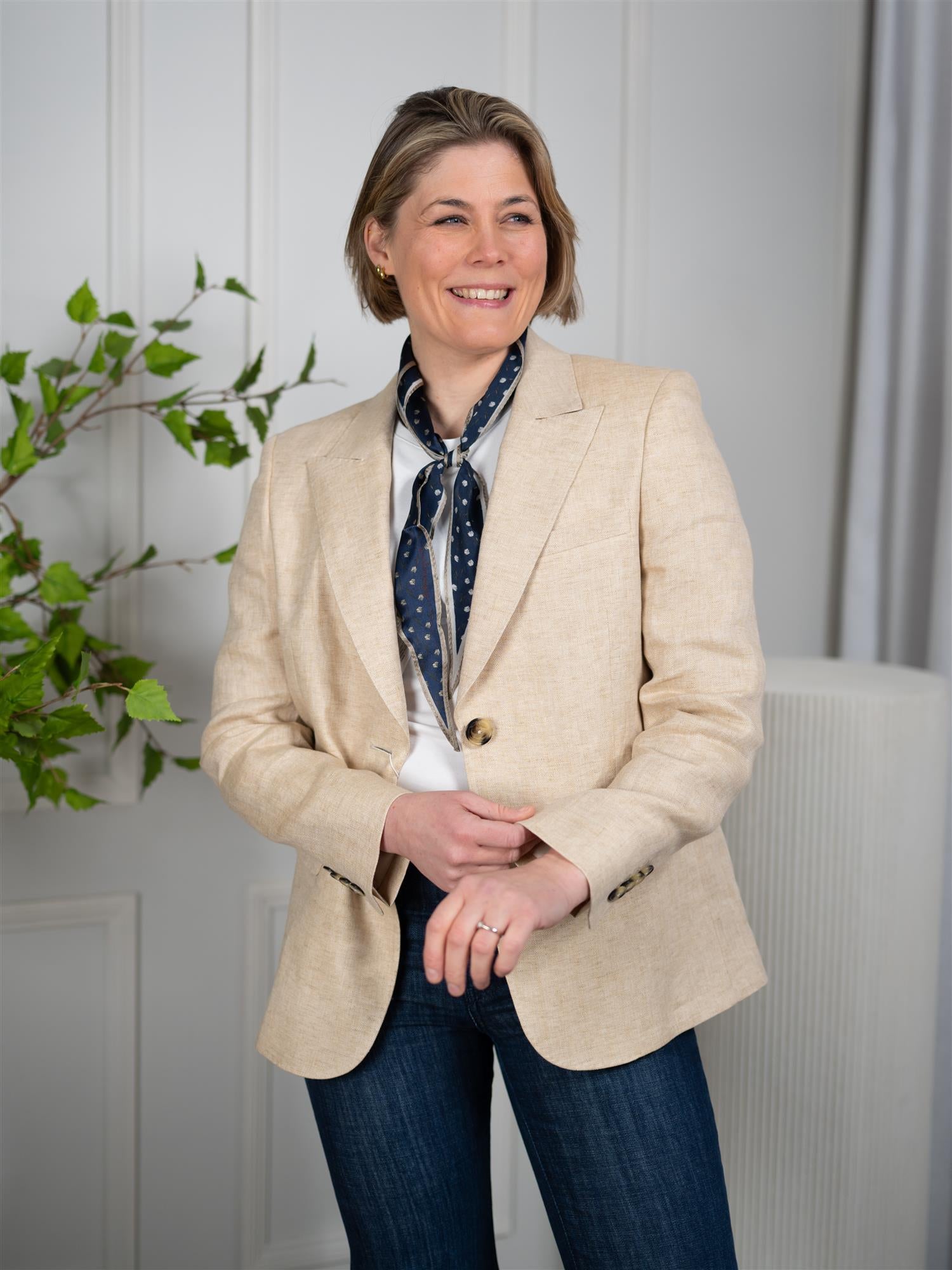 Sand Ginette Blazer Pointy