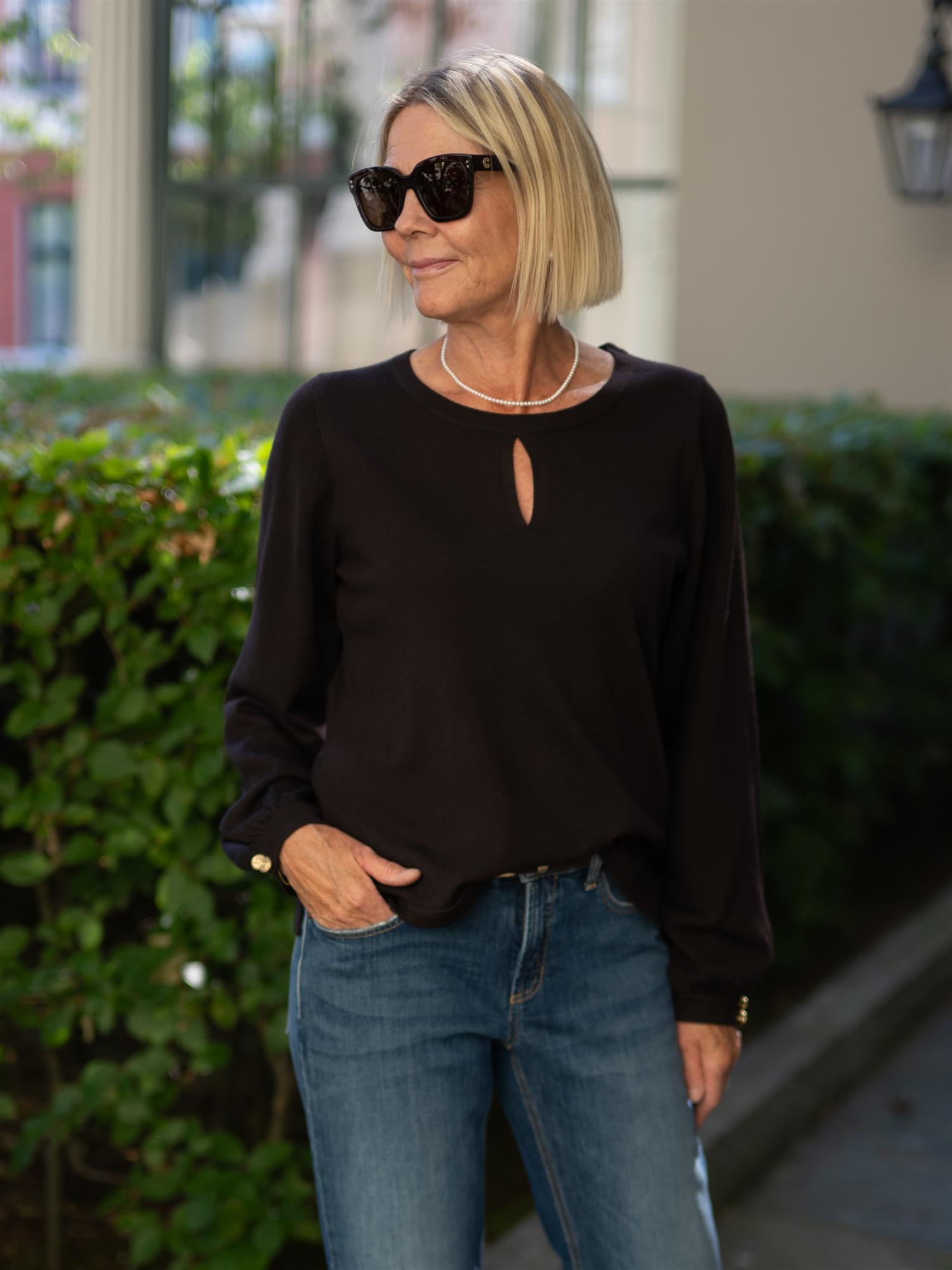 Esme Cuff Top Brun