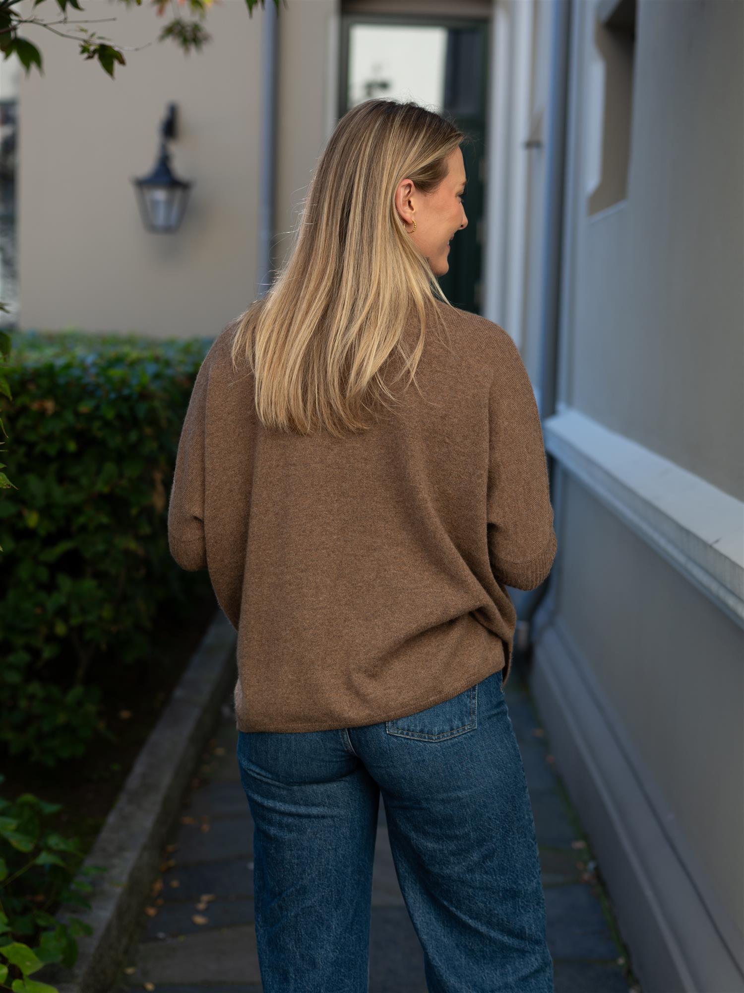 Margareth Poncho Cafe Au Lait