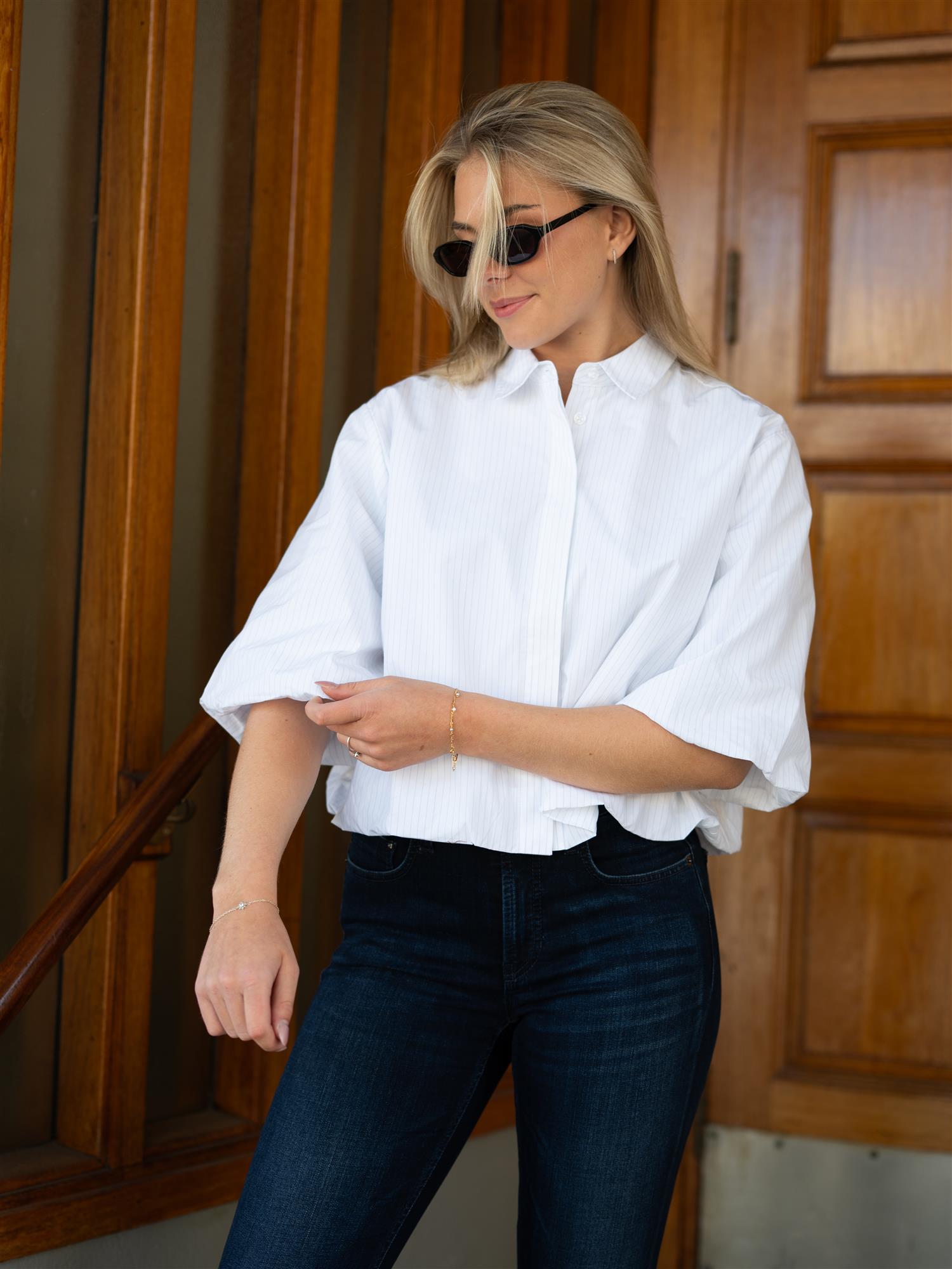 MMMaxime Nylah Shirt Bright White