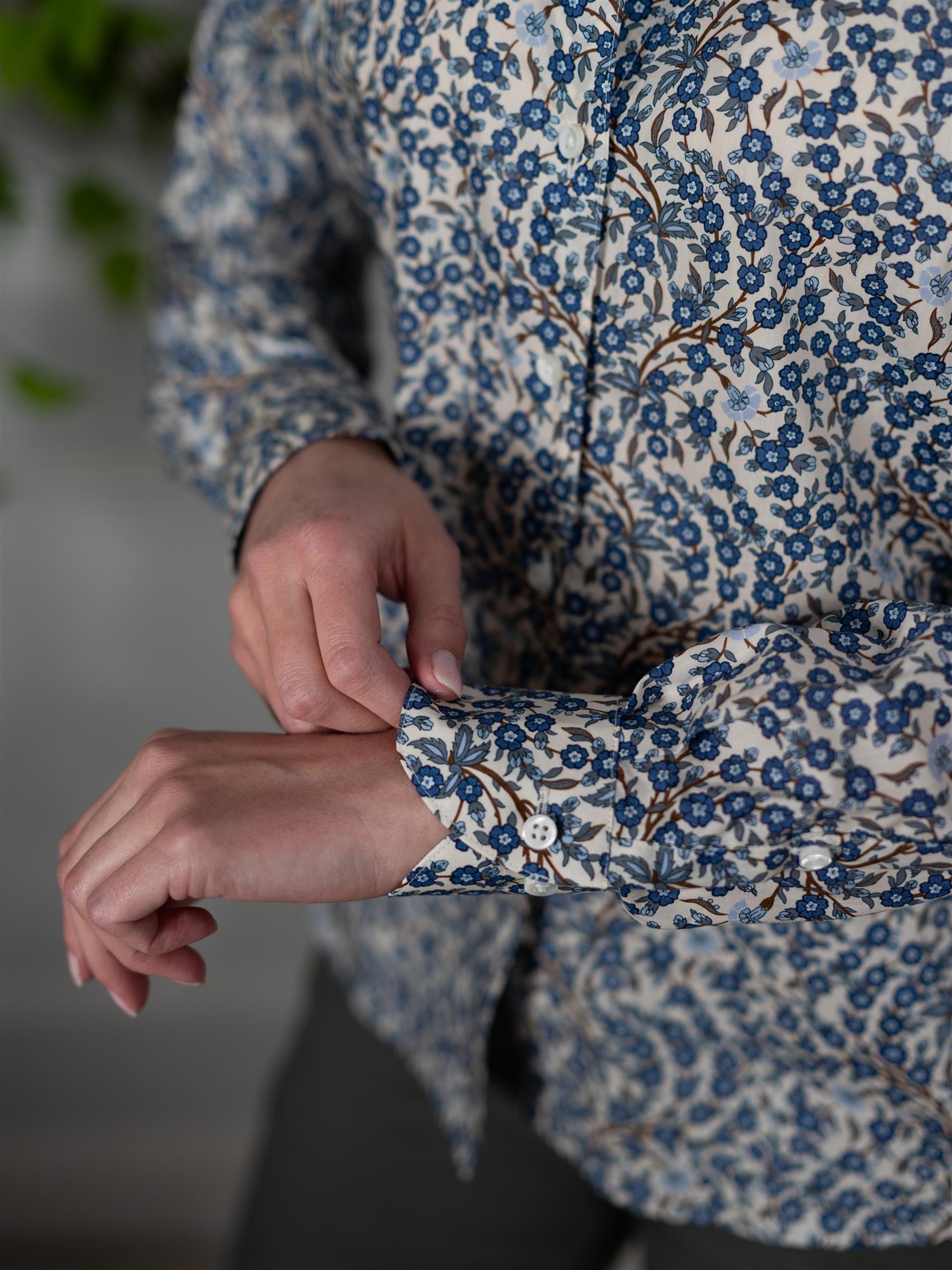 Stenströms Sofie Shirt Blue Pattern