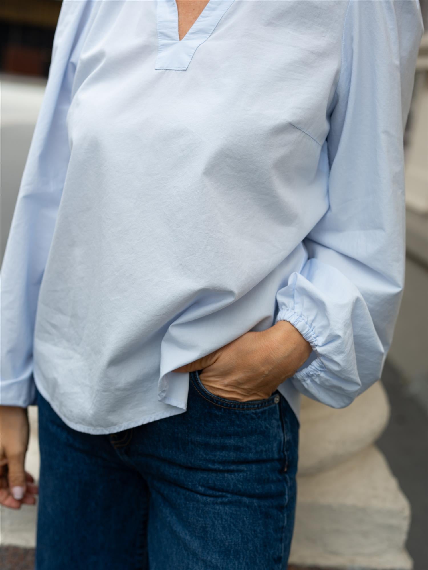 Infinity Blouse Light Blue